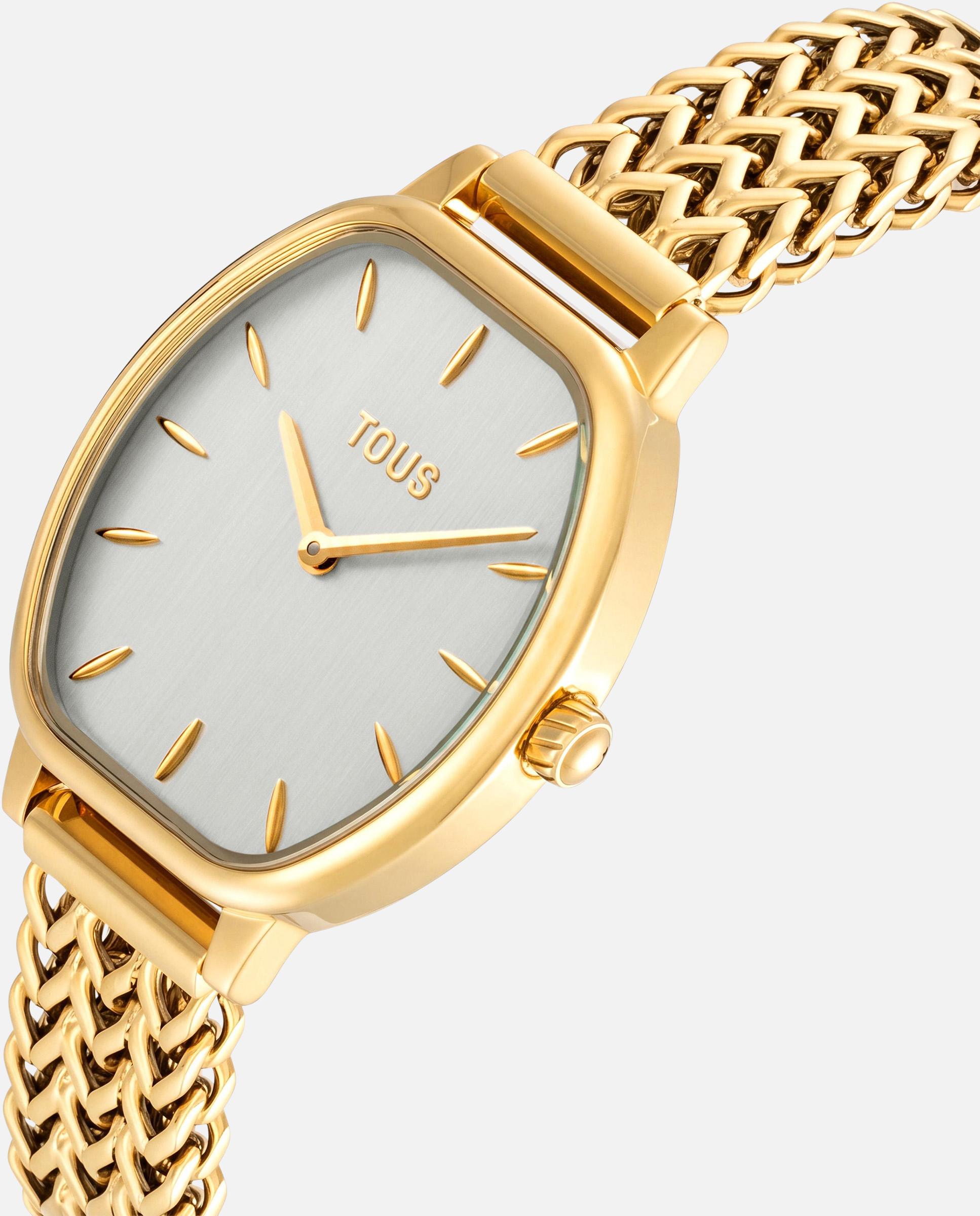 Reloj analógico de mujer con brazalete de acero osier - Tous - Dorado Dorado-2