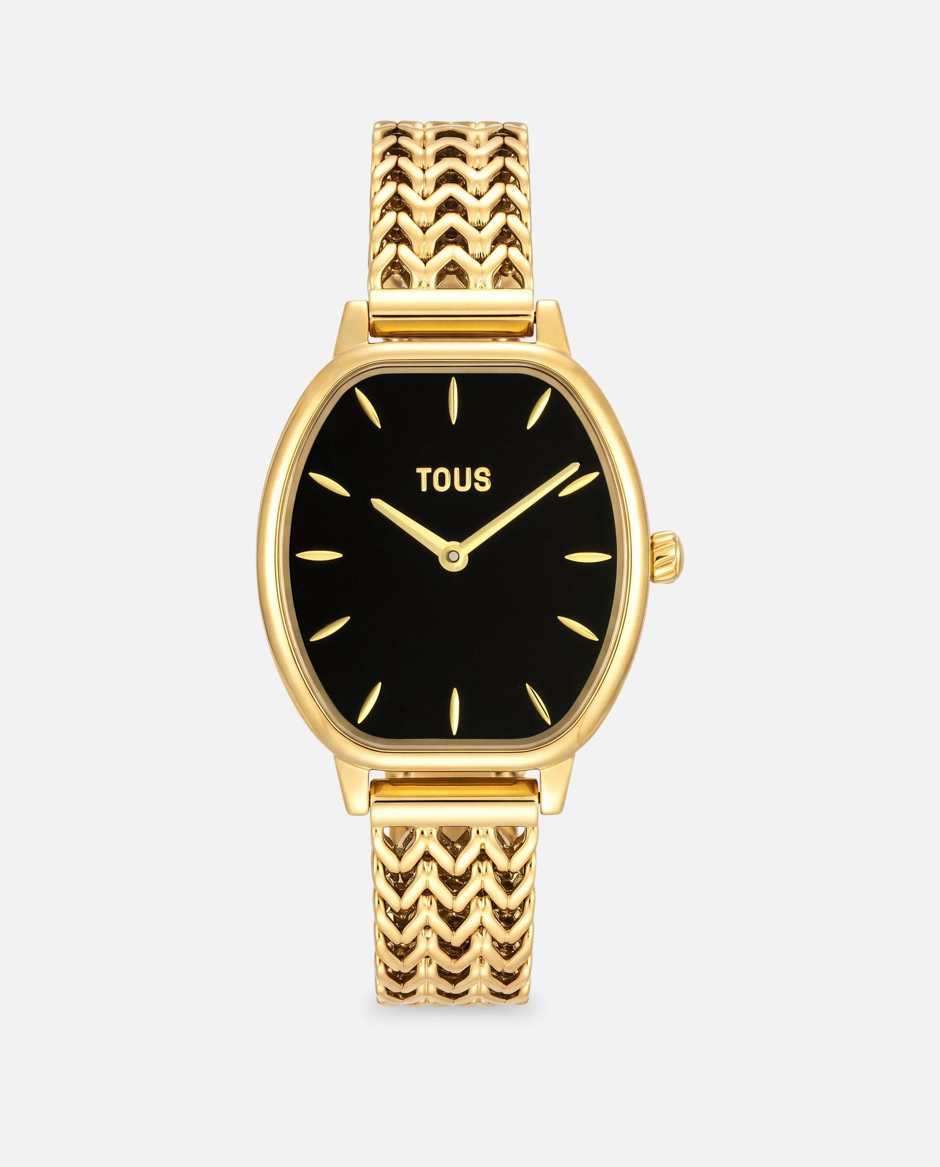 Reloj analógico de mujer con brazalete de acero y ónix osier - Tous - Dorado Dorado-1