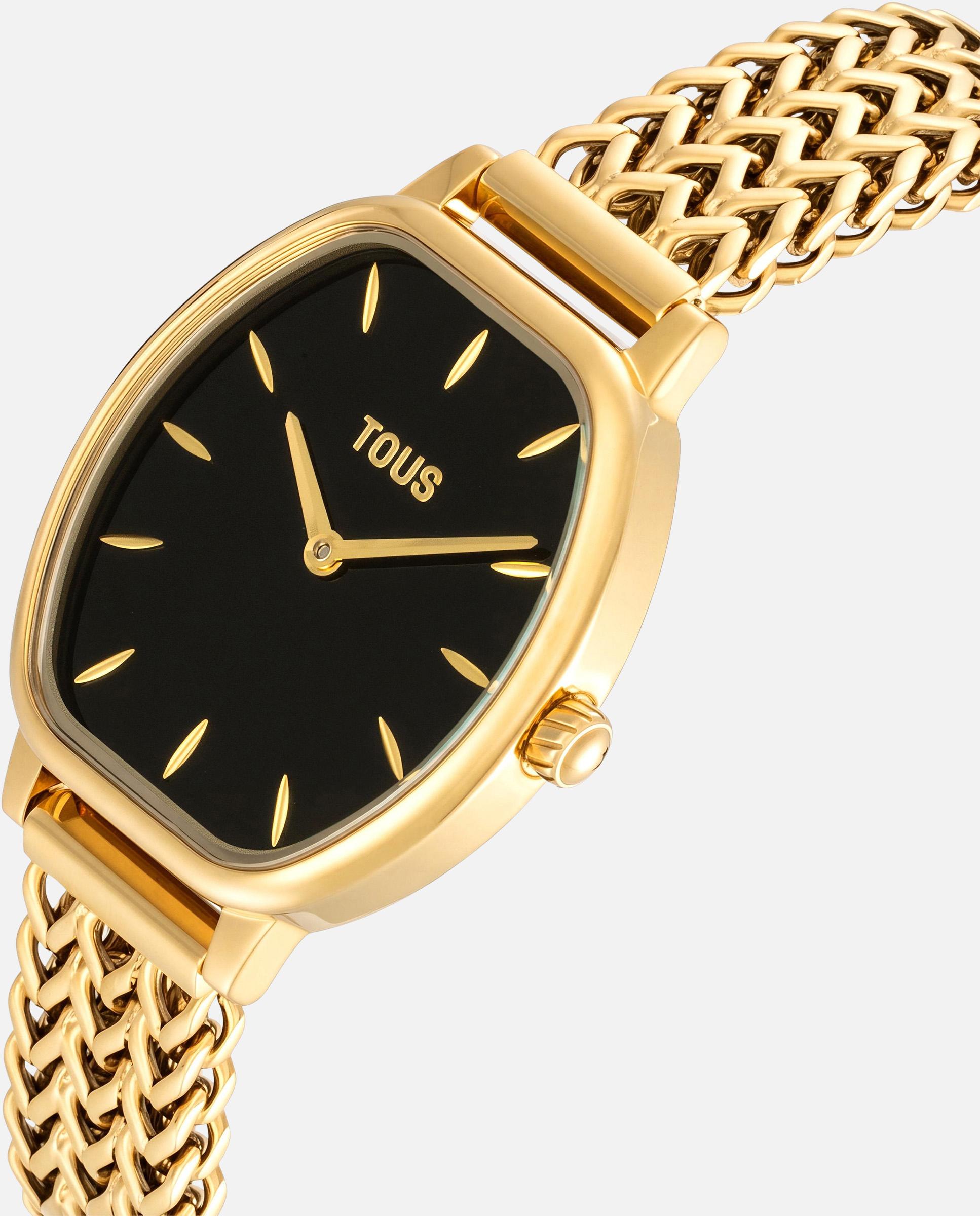 Reloj analógico de mujer con brazalete de acero y ónix osier - Tous - Dorado Dorado-2