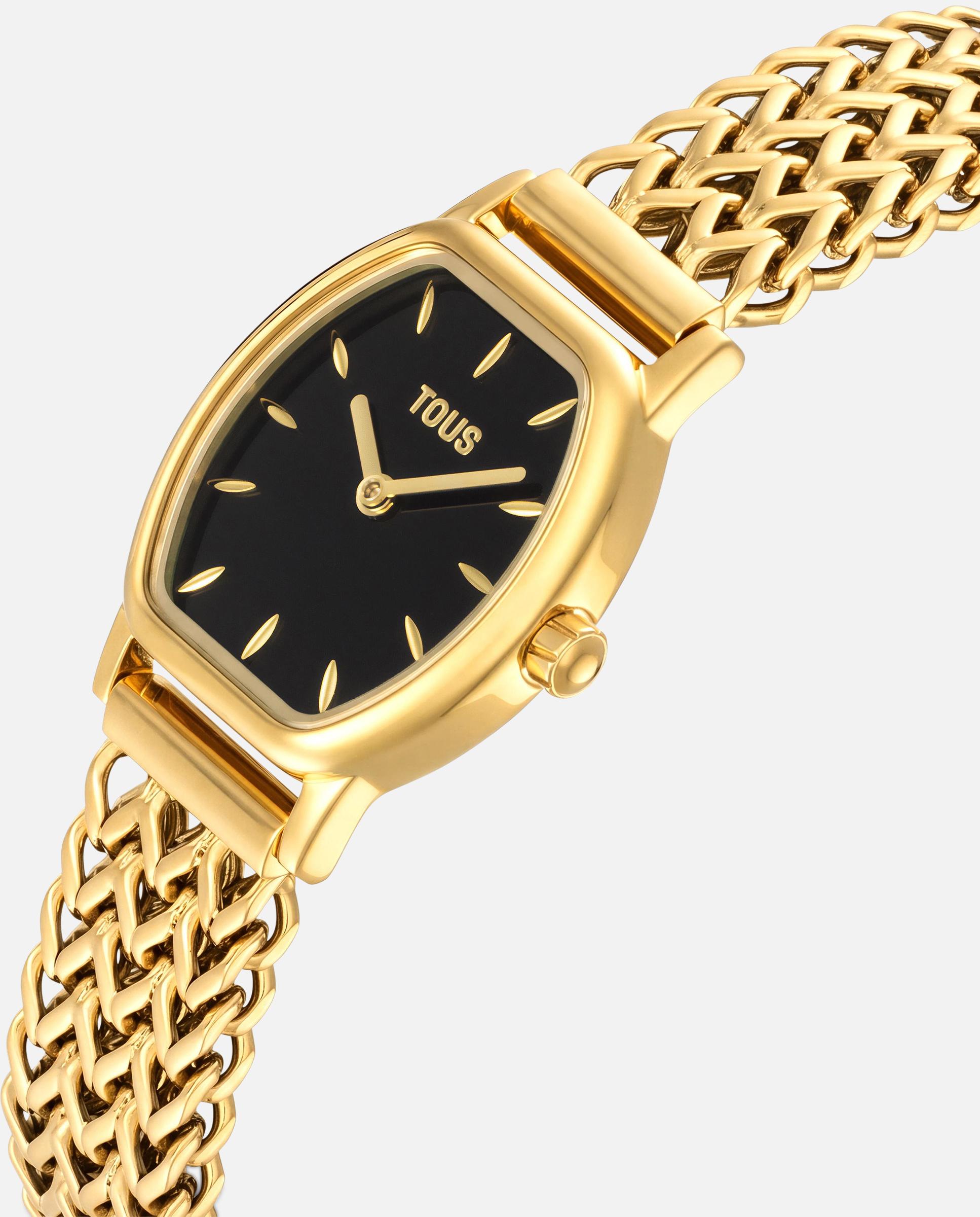 Reloj analógico de mujer con brazalete de acero y ónix osier mini - Tous - Dorado Dorado-2