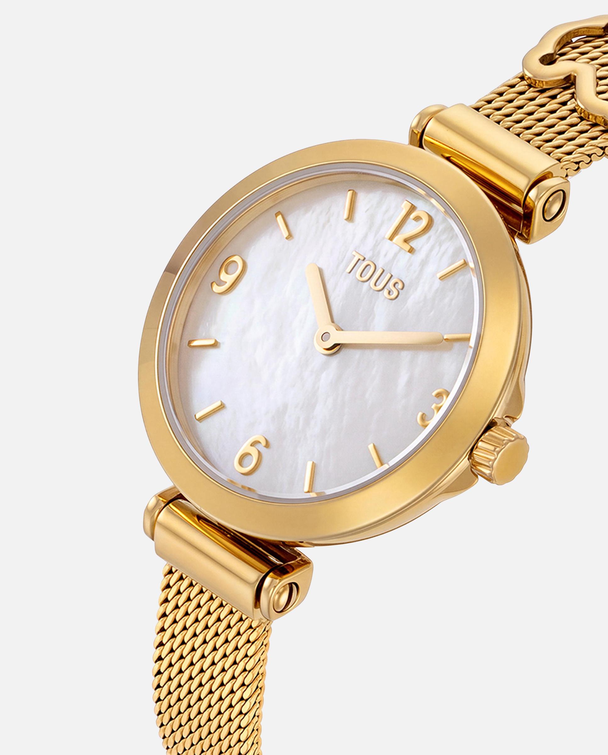 Reloj analógico de acero con nácar icon charms - Tous - Dorado Dorado-2