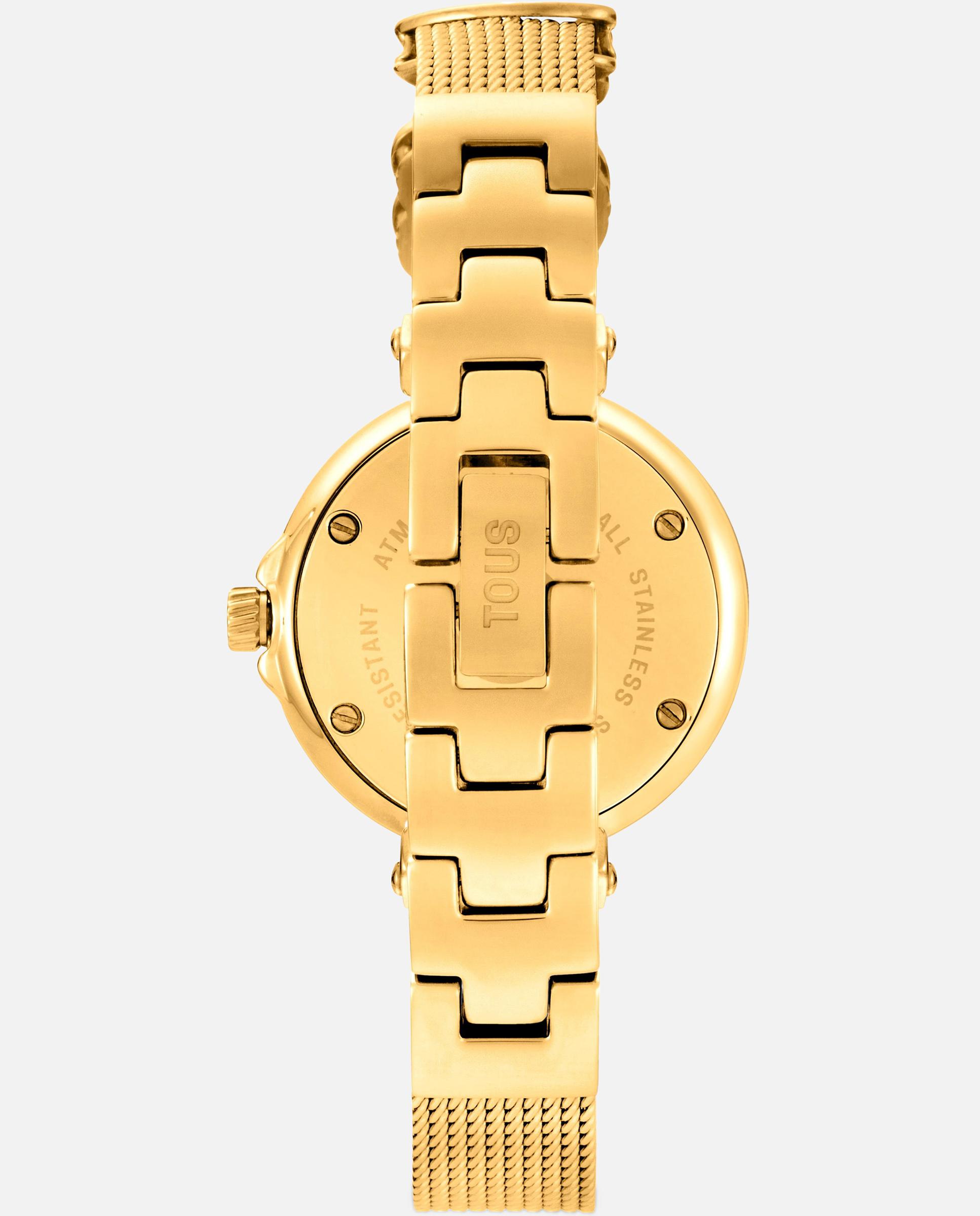 Reloj analógico de acero con nácar icon charms - Tous - Dorado Dorado-4