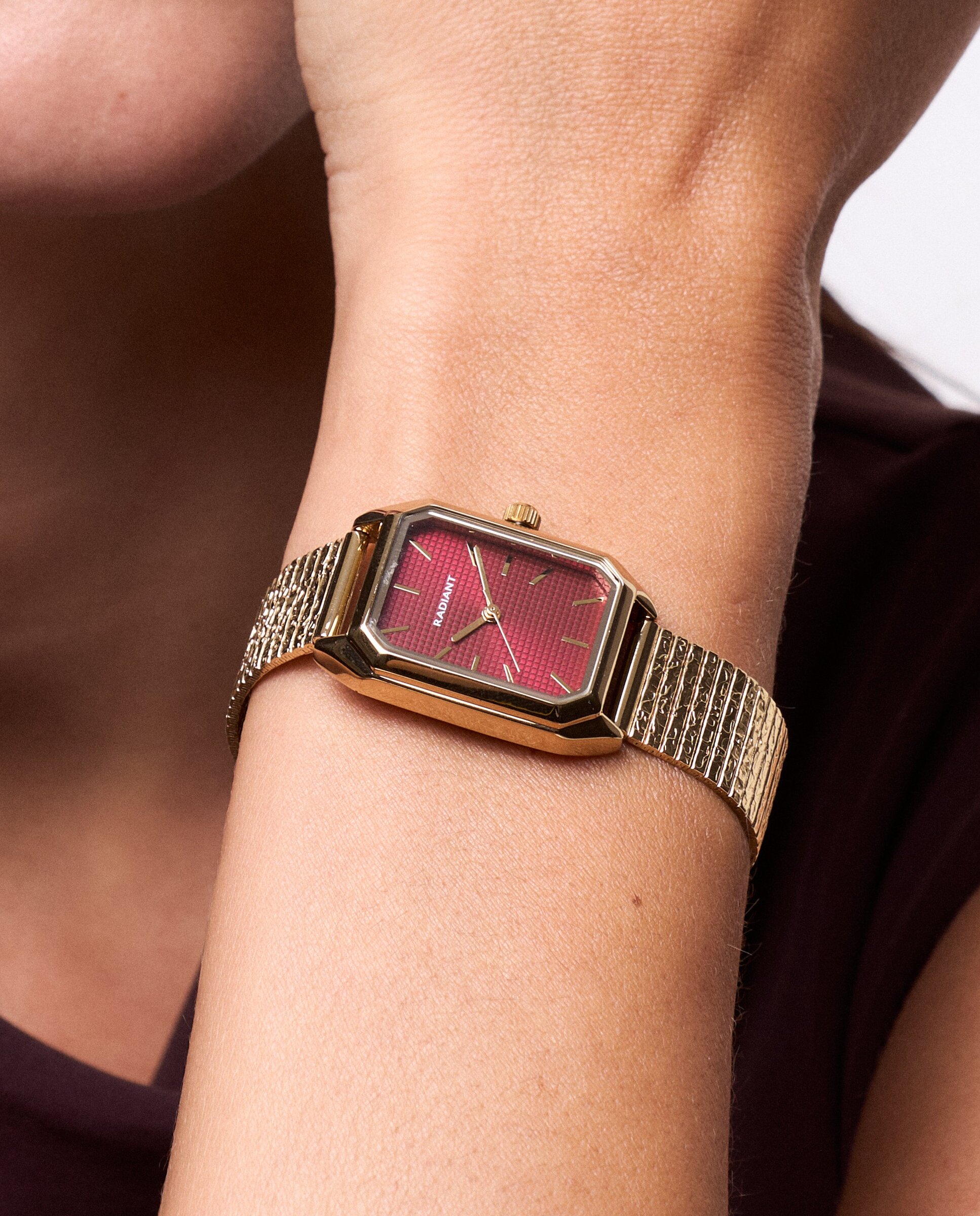 Reloj de mujer demi ra700204 de acero y correa dorada - Radiant - Oro Oro-2