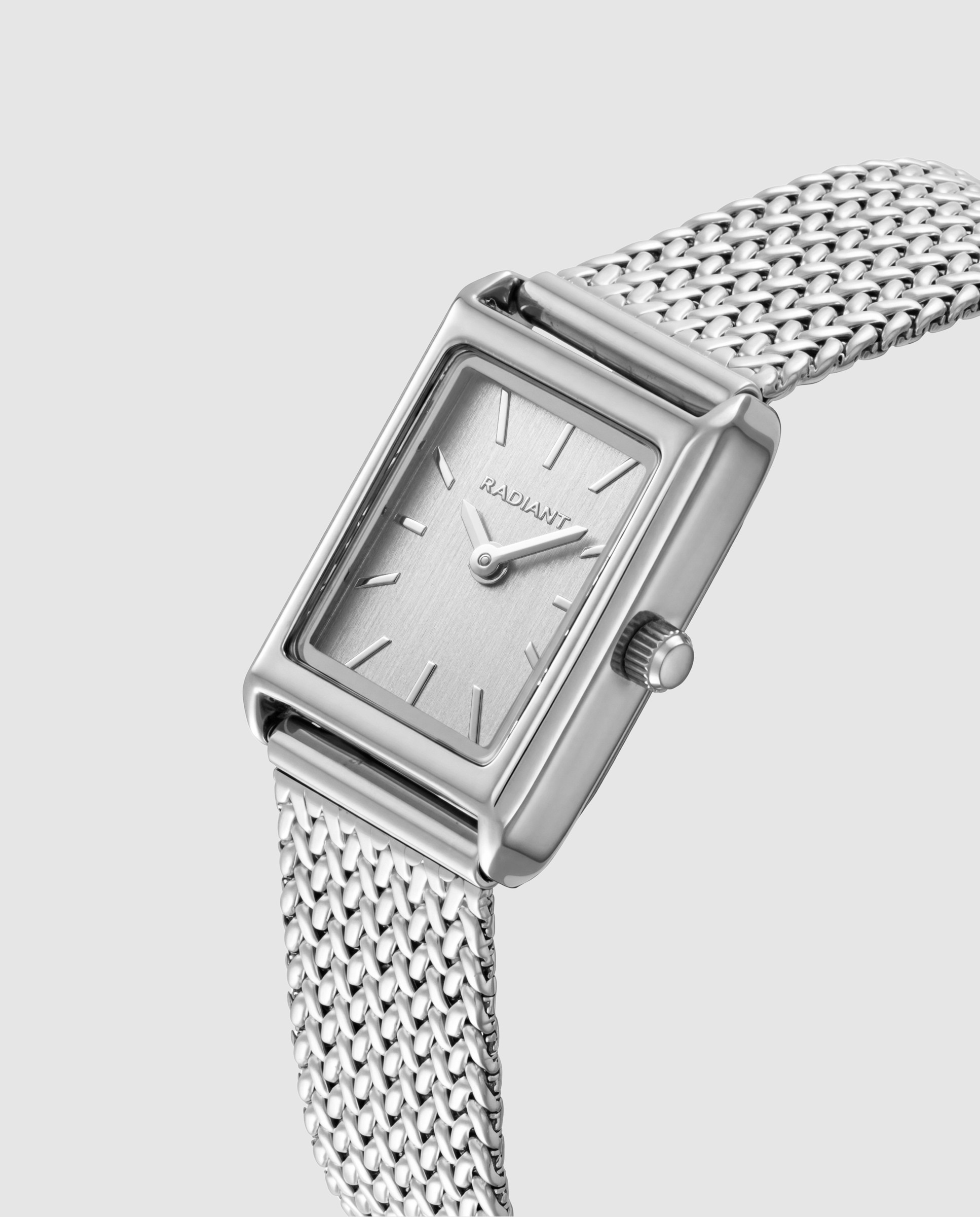 Reloj de mujer sharp ra702201 de acero y correa plateada/gris - Radiant - Plata Plata-3
