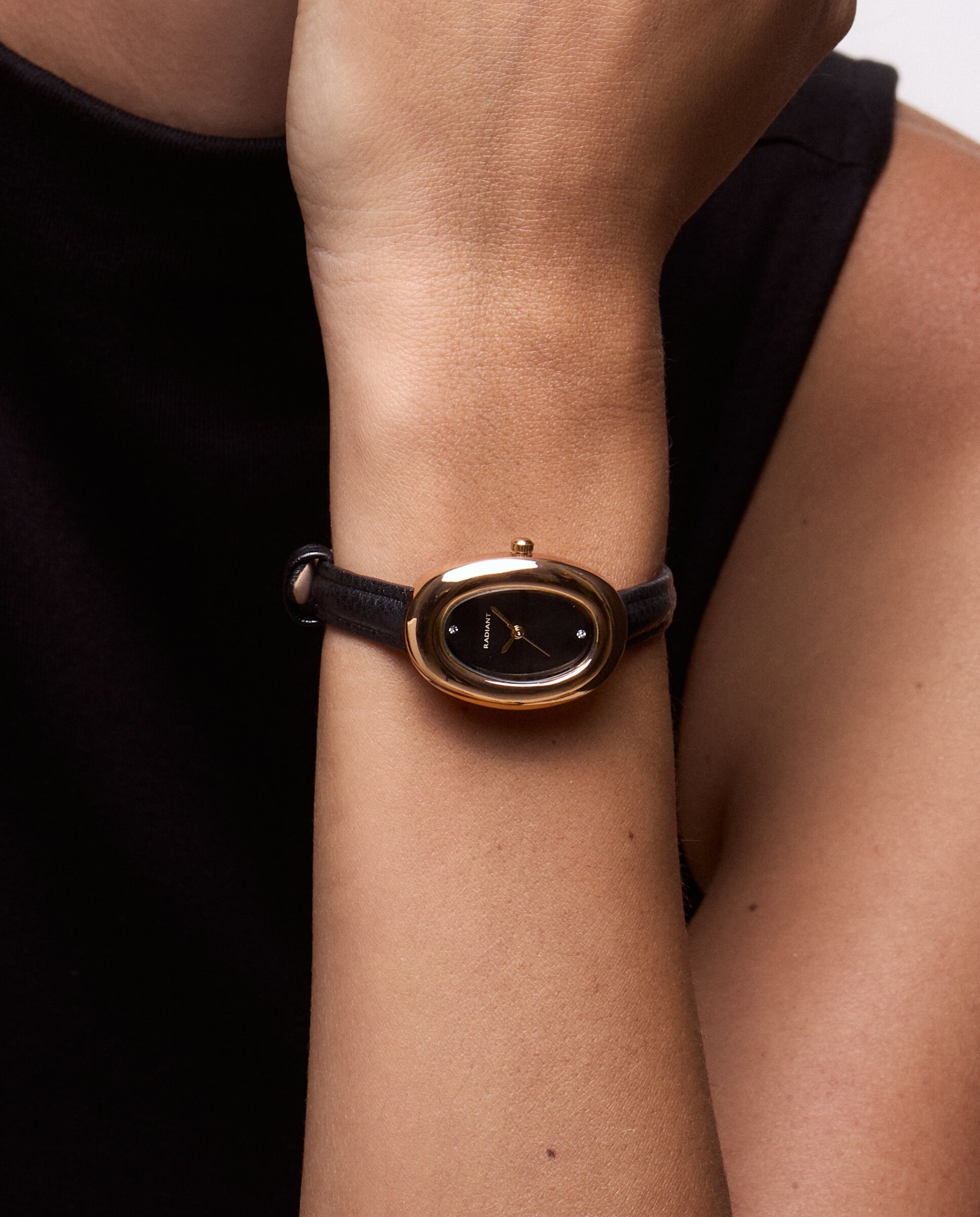 Reloj de mujer vera ra706202 de piel sintética y correa negra - Radiant - Negro Negro-2