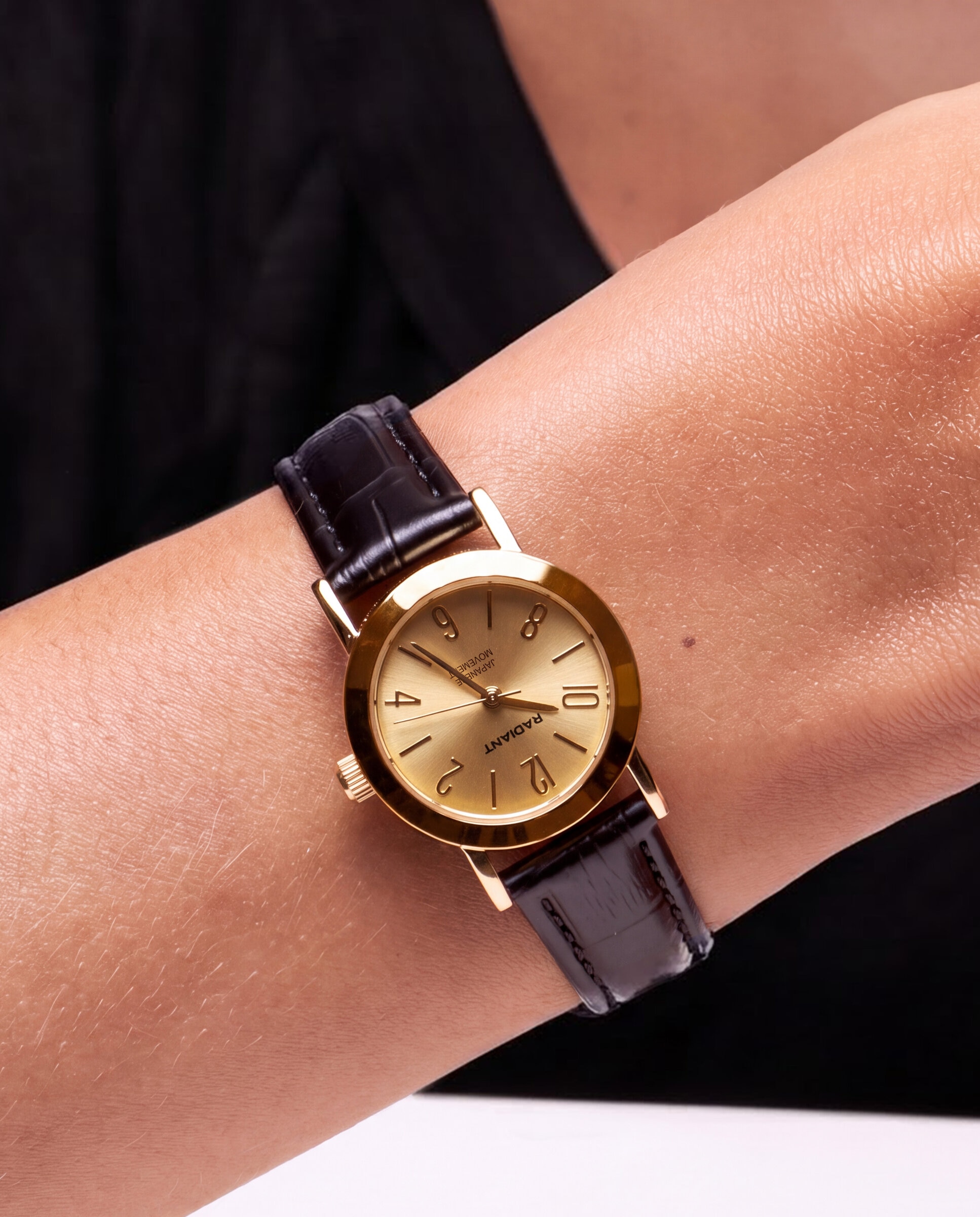 Reloj de mujer mini ra710201 de piel sintética y correa negra - Radiant - Negro Negro-2
