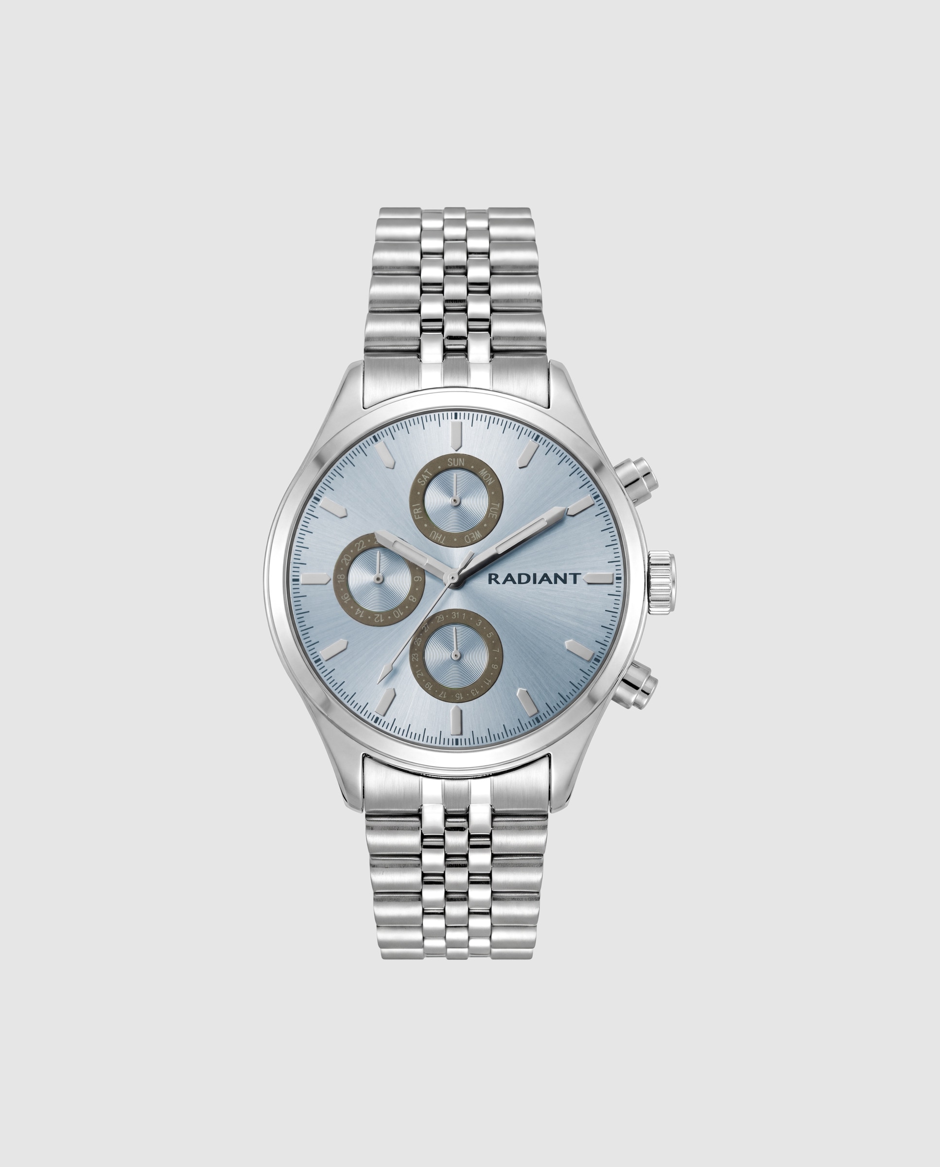 Reloj de hombre baron ram100701 de acero y correa plateada/gris - Radiant - Plata Plata-1