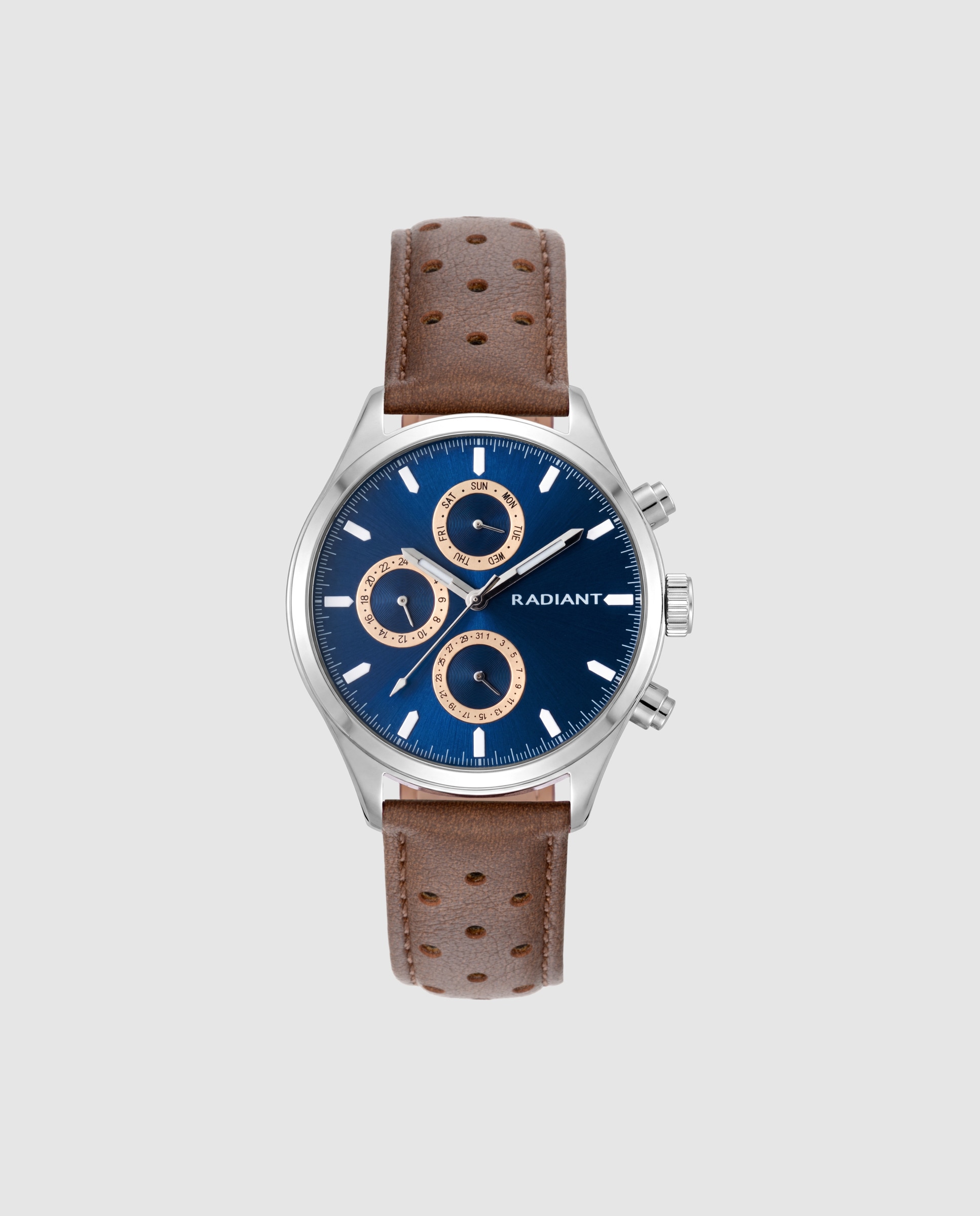 Reloj de hombre dune ram100709 de piel sintética y correa - Radiant - Marrón Marrón-1