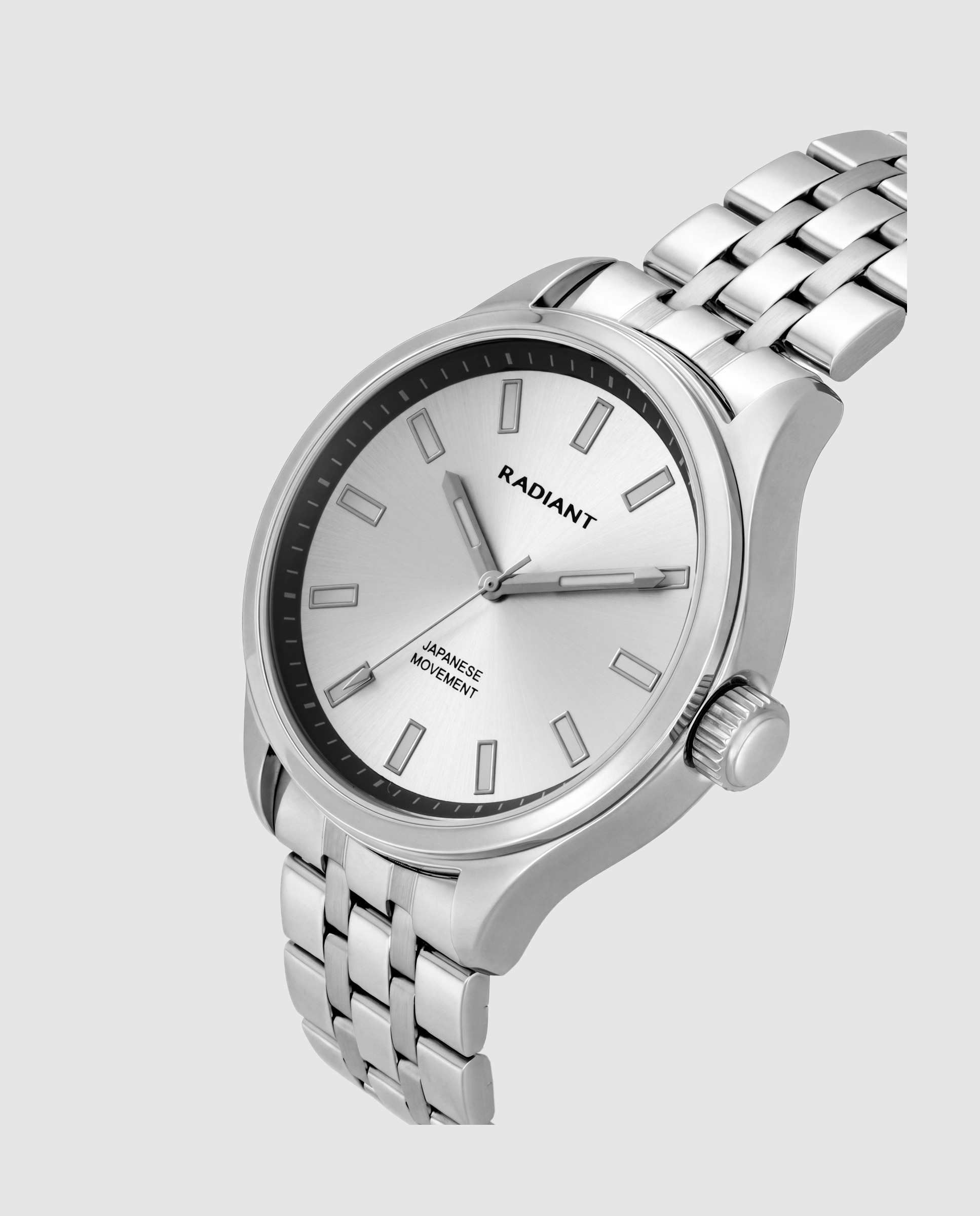 Reloj de hombre metric ram101201 de acero y correa plateada/gris - Radiant - Plata Plata-2