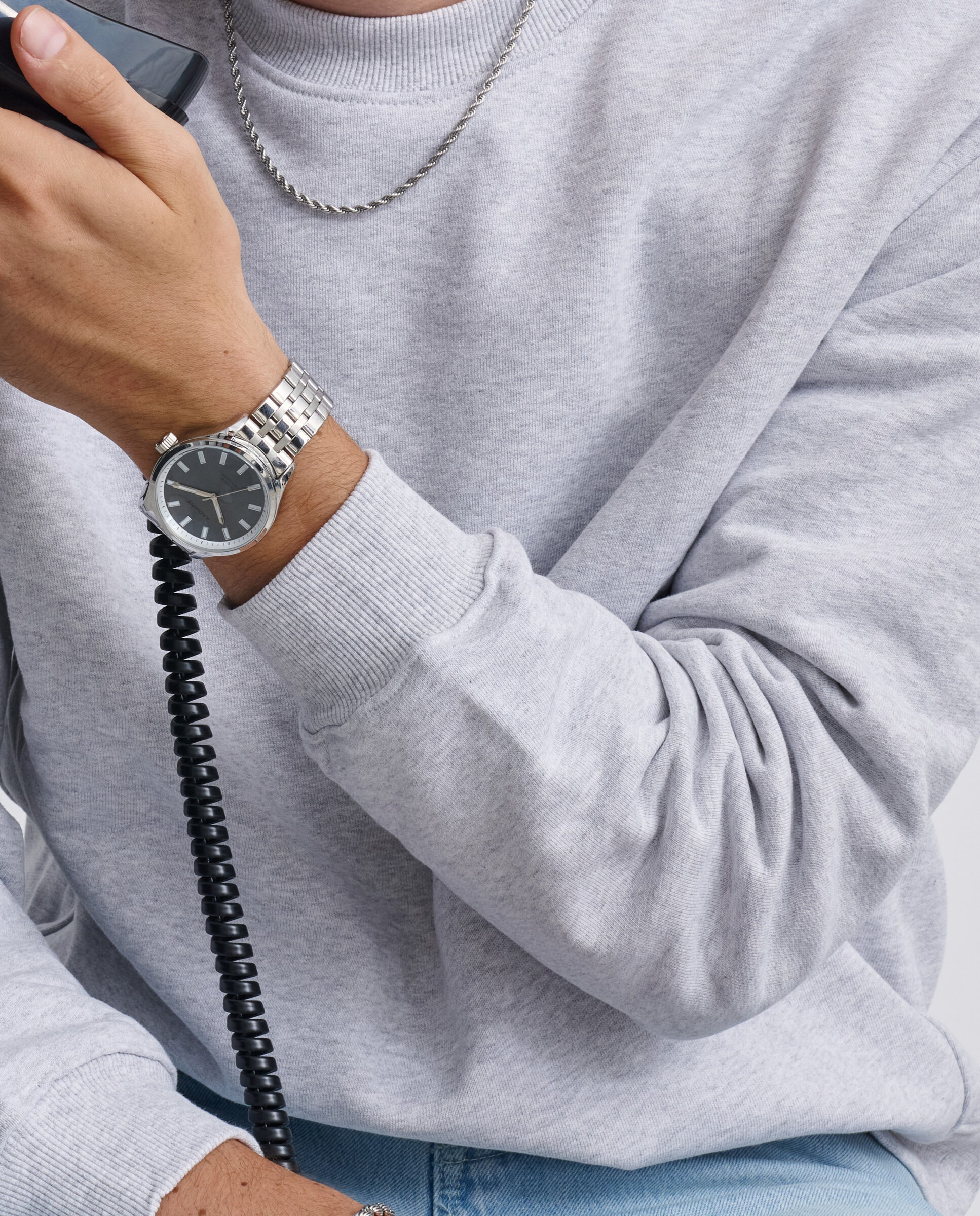 Reloj de hombre metric ram101202 de acero y correa plateada/gris - Radiant - Plata Plata-2