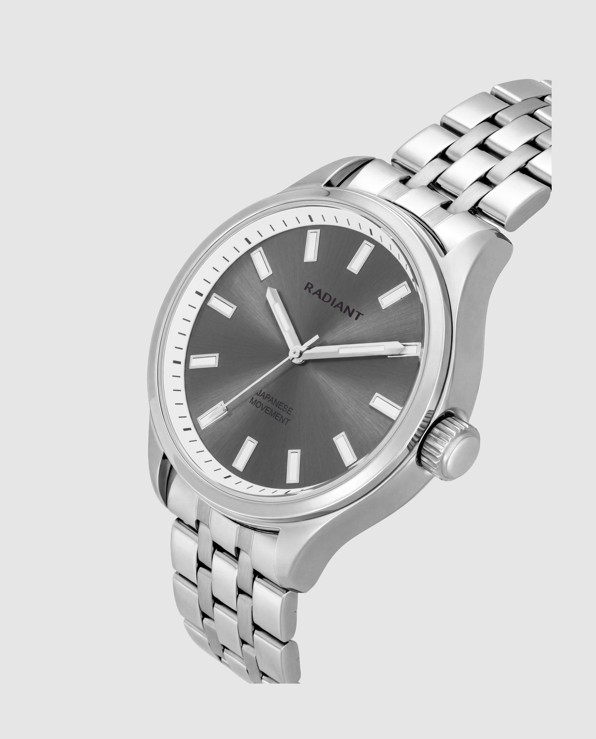 Reloj de hombre metric ram101202 de acero y correa plateada/gris - Radiant - Plata Plata-3