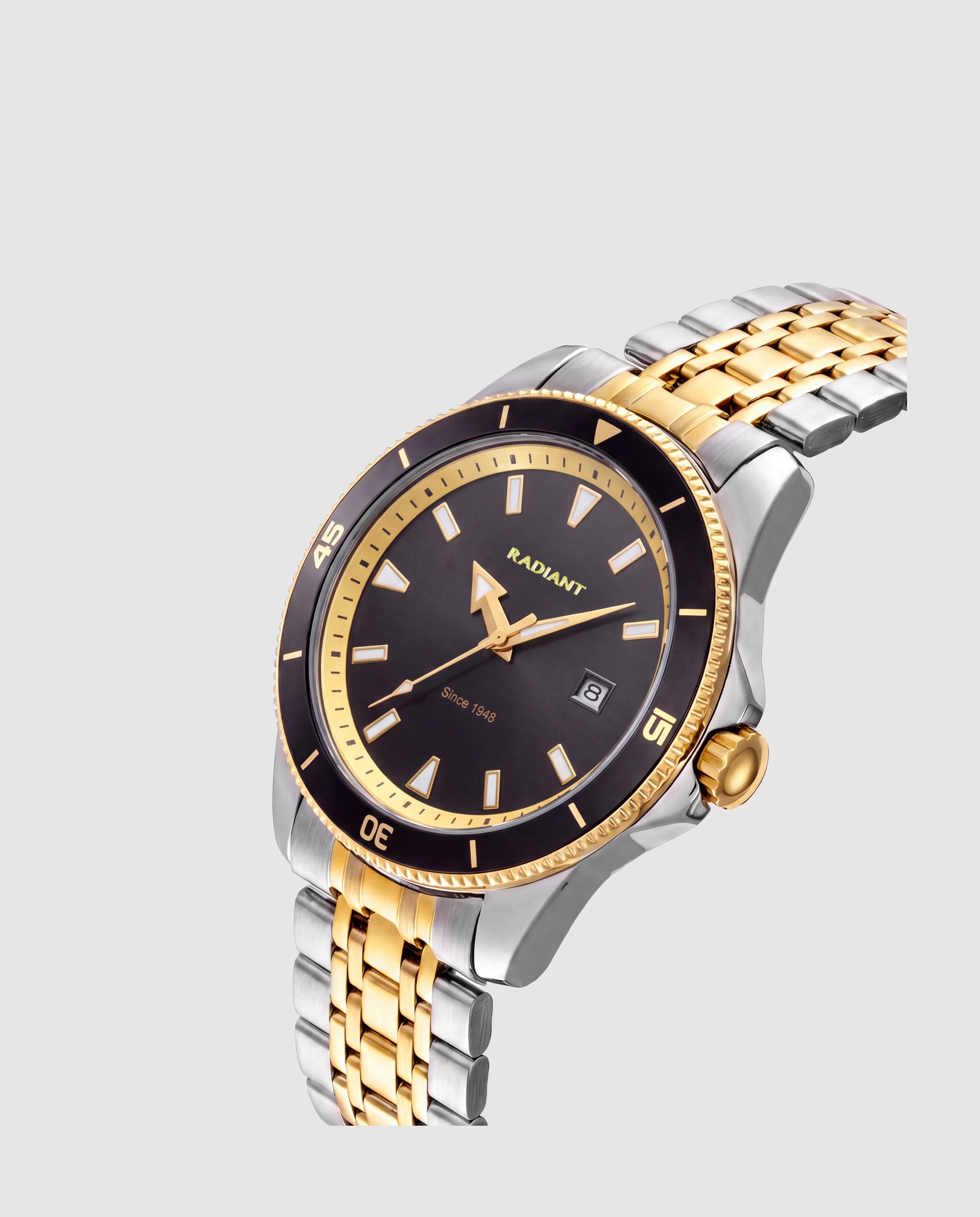 Reloj de hombre nolan ram102204 de acero y correa bicolor oro - Radiant - Plata Plata-3