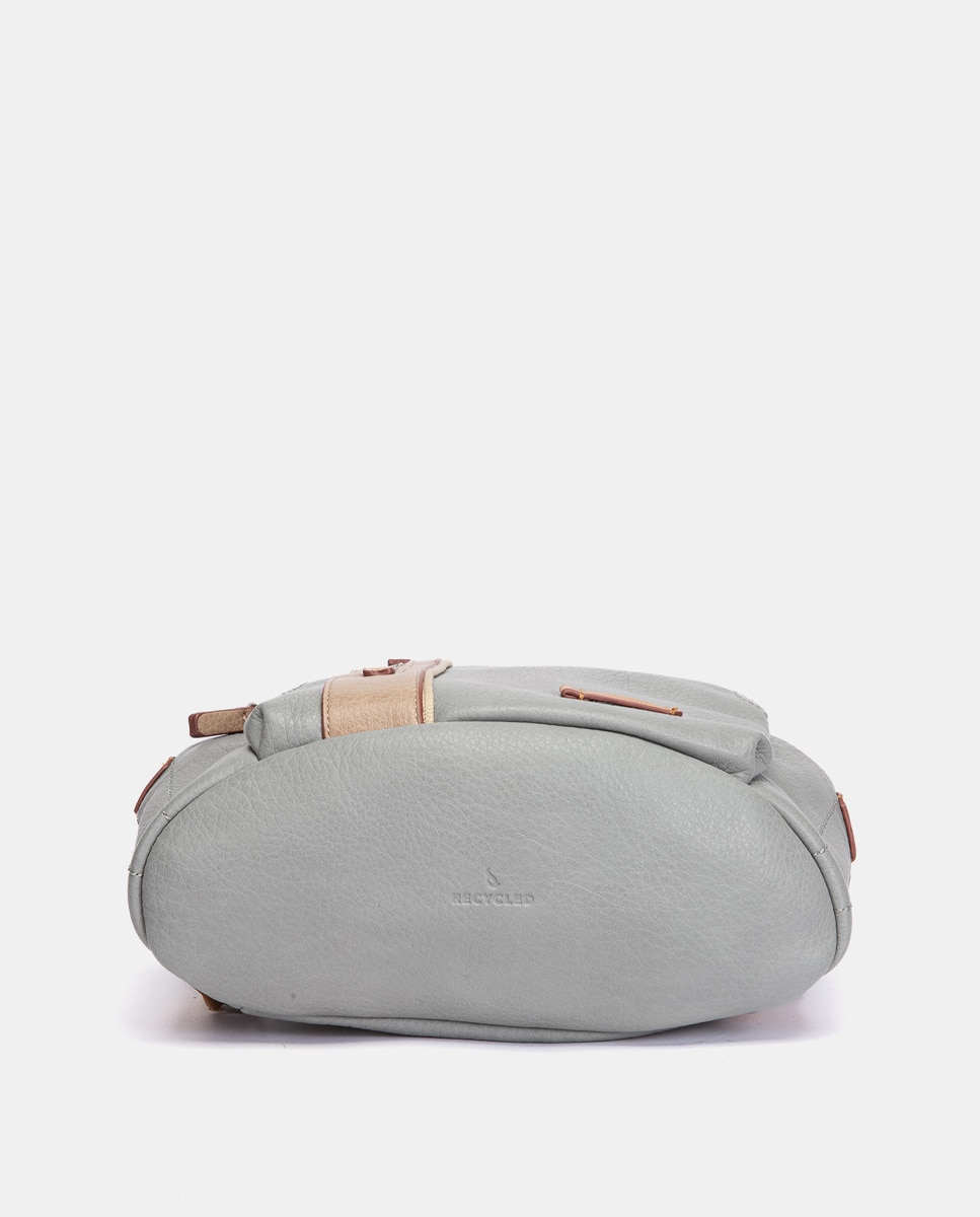 Mochila con detalles a contraste - Abbacino - Marrón Gris-4