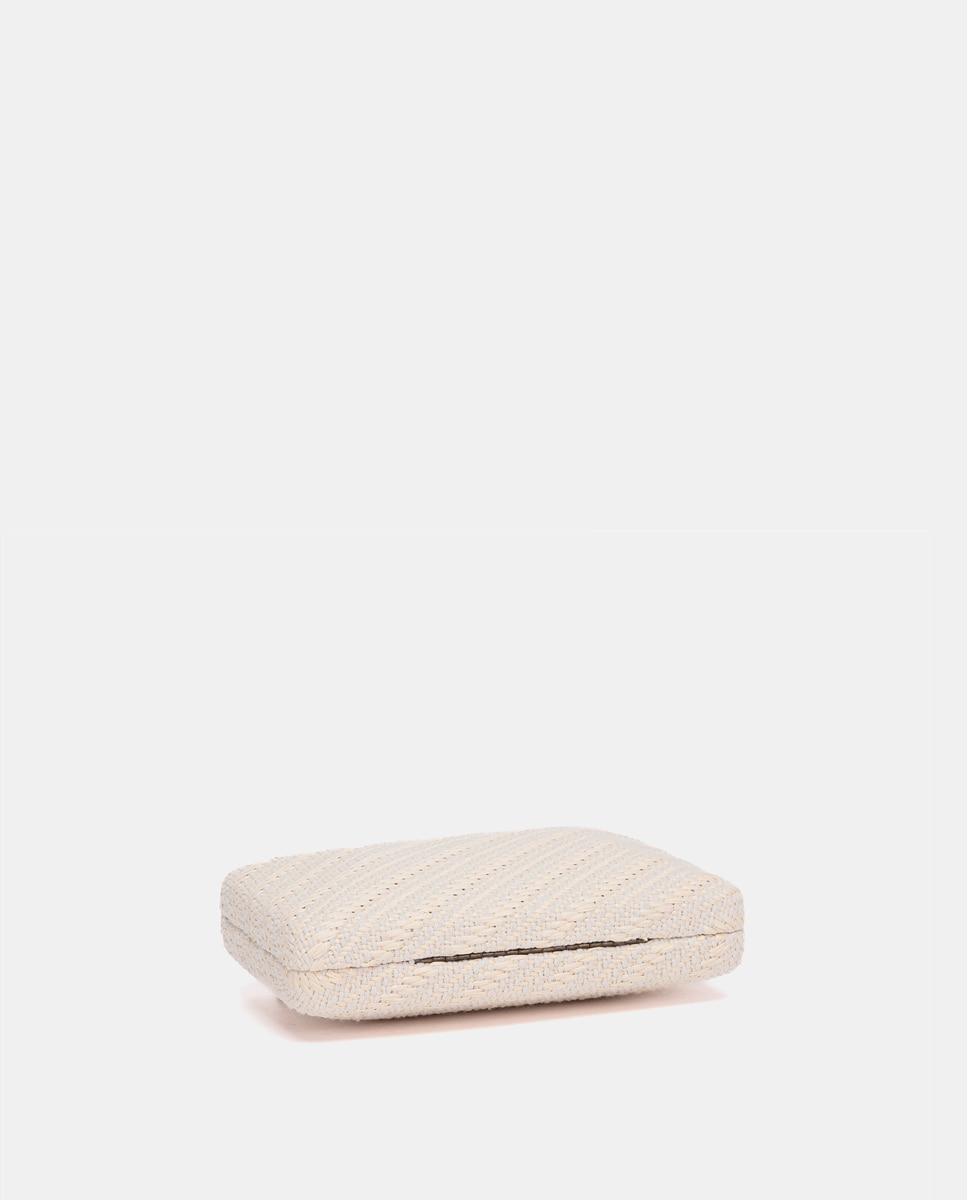 Clutch de fiesta con boquilla de madera - Abbacino - Beige Beige-6