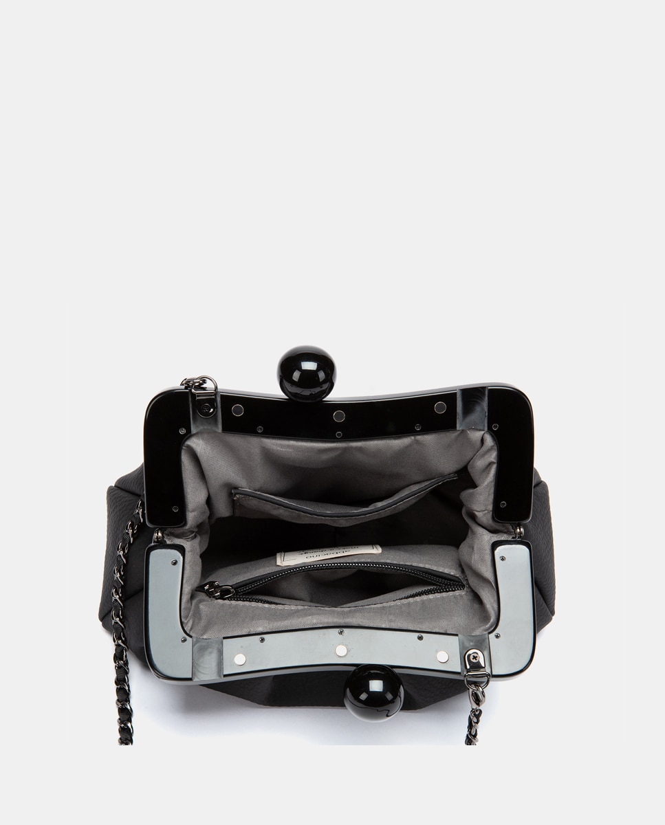 Clutch de fiesta camel - Abbacino - Negro Negro-6