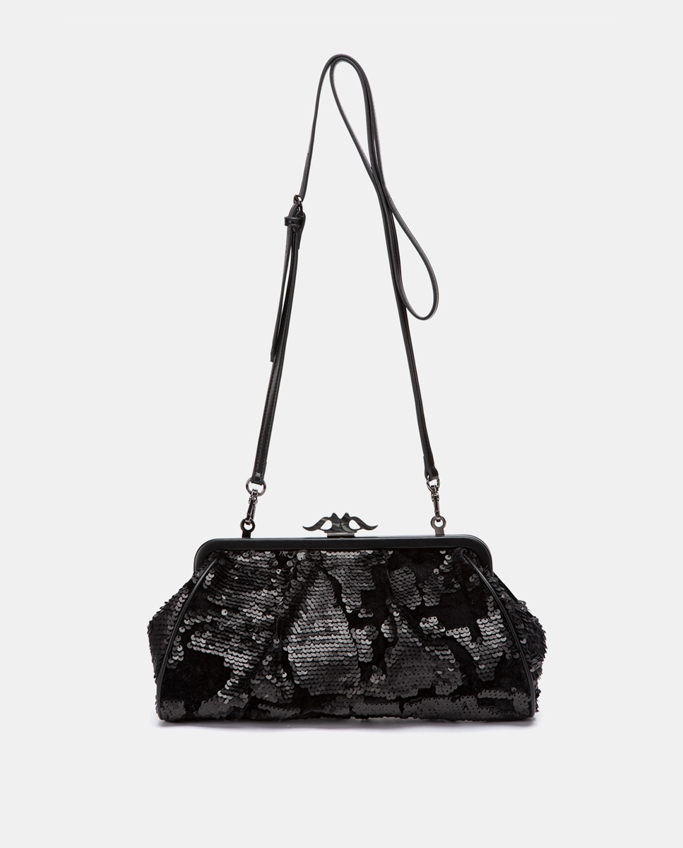 Bolso de fiesta de lentejuelas - Abbacino - Negro Negro-4
