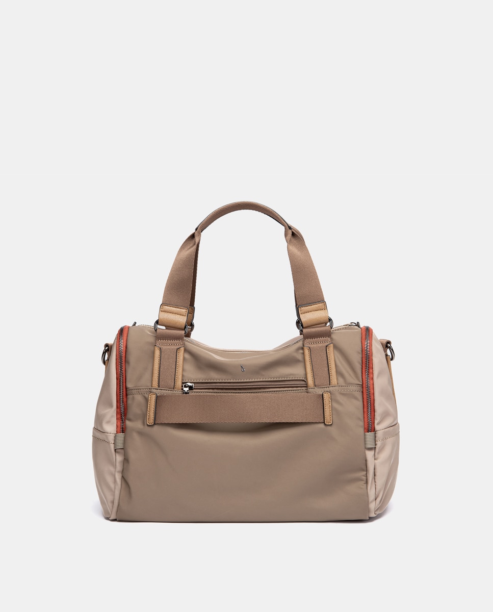 Bolso de viaje en materiales reciclados gris - Abbacino - Beige Beige-2