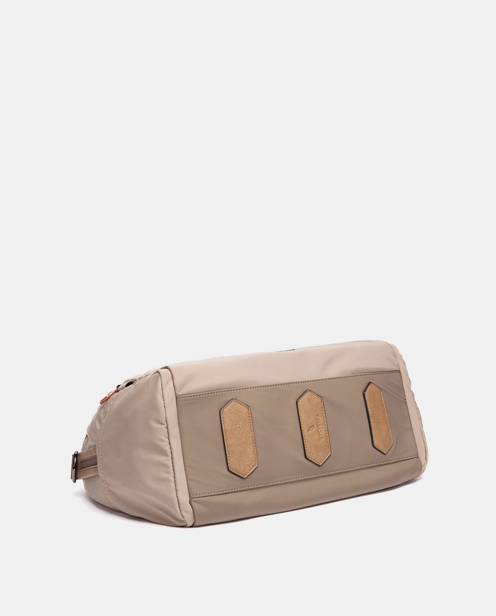 Bolso de viaje en materiales reciclados gris - Abbacino - Beige Beige-5