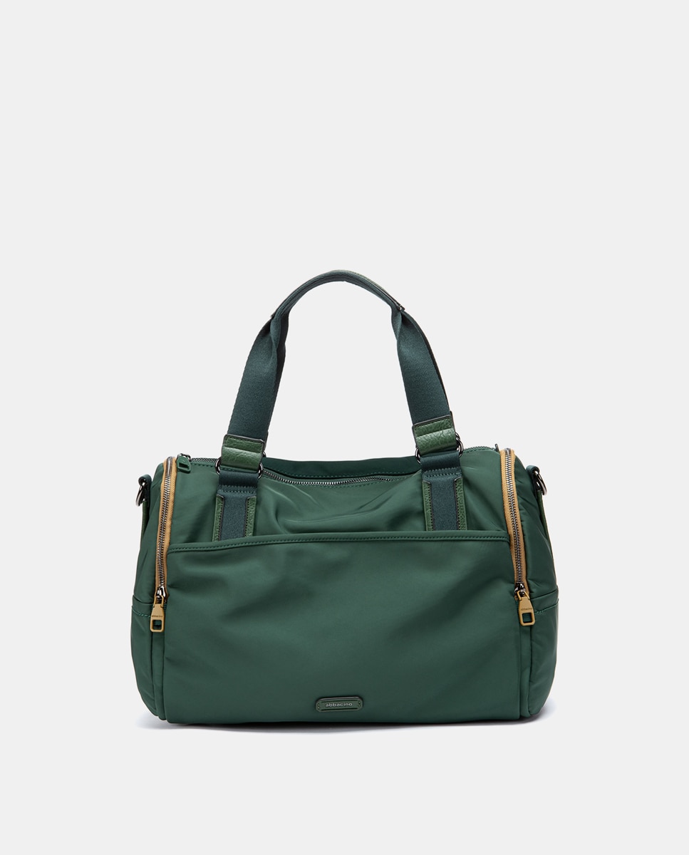 Bolso de viaje en materiales reciclados gris - Abbacino - Verde Verde-3