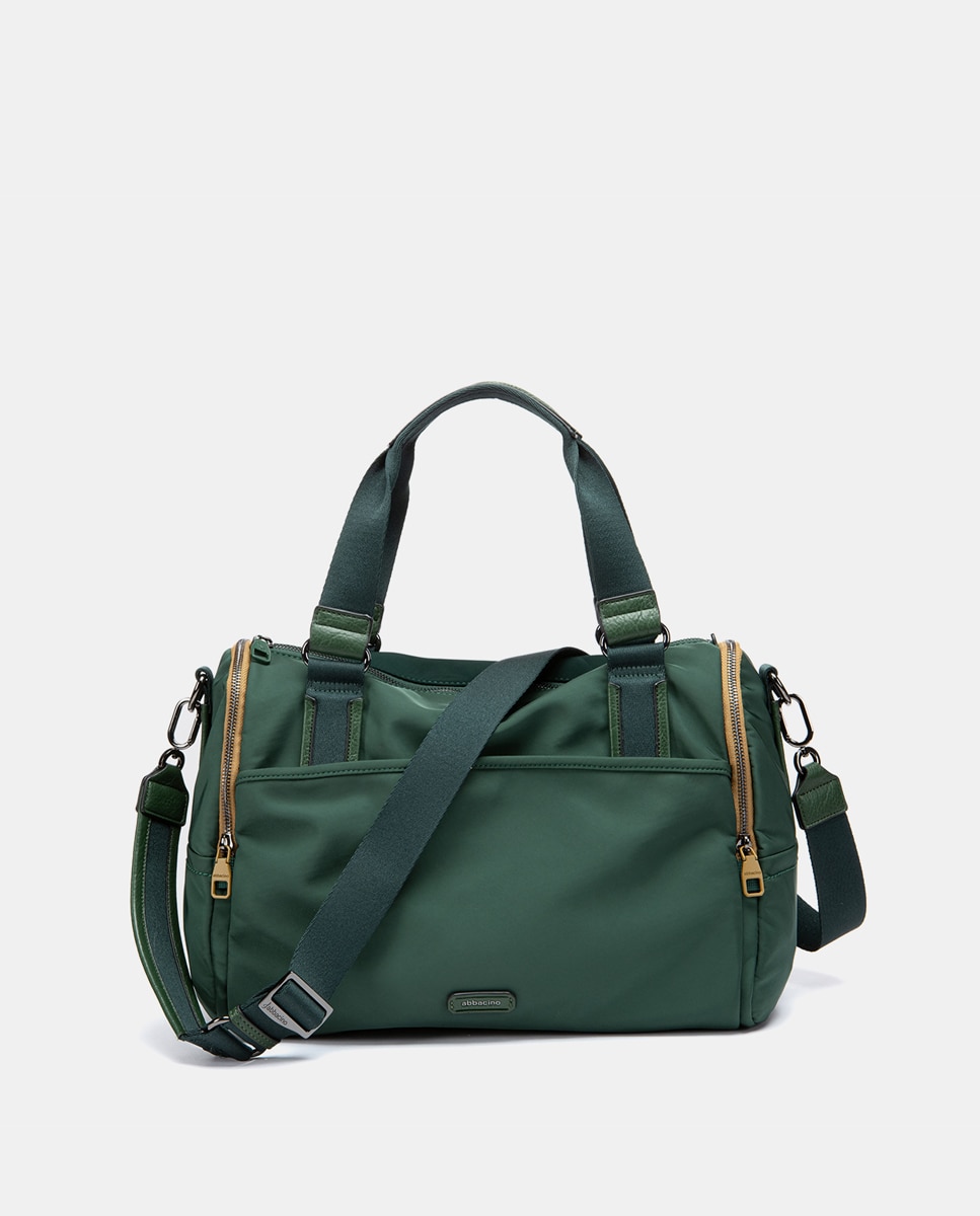 Bolso de viaje en materiales reciclados gris - Abbacino - Verde Verde-4