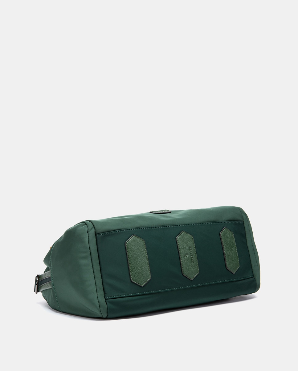 Bolso de viaje en materiales reciclados gris - Abbacino - Verde Verde-5