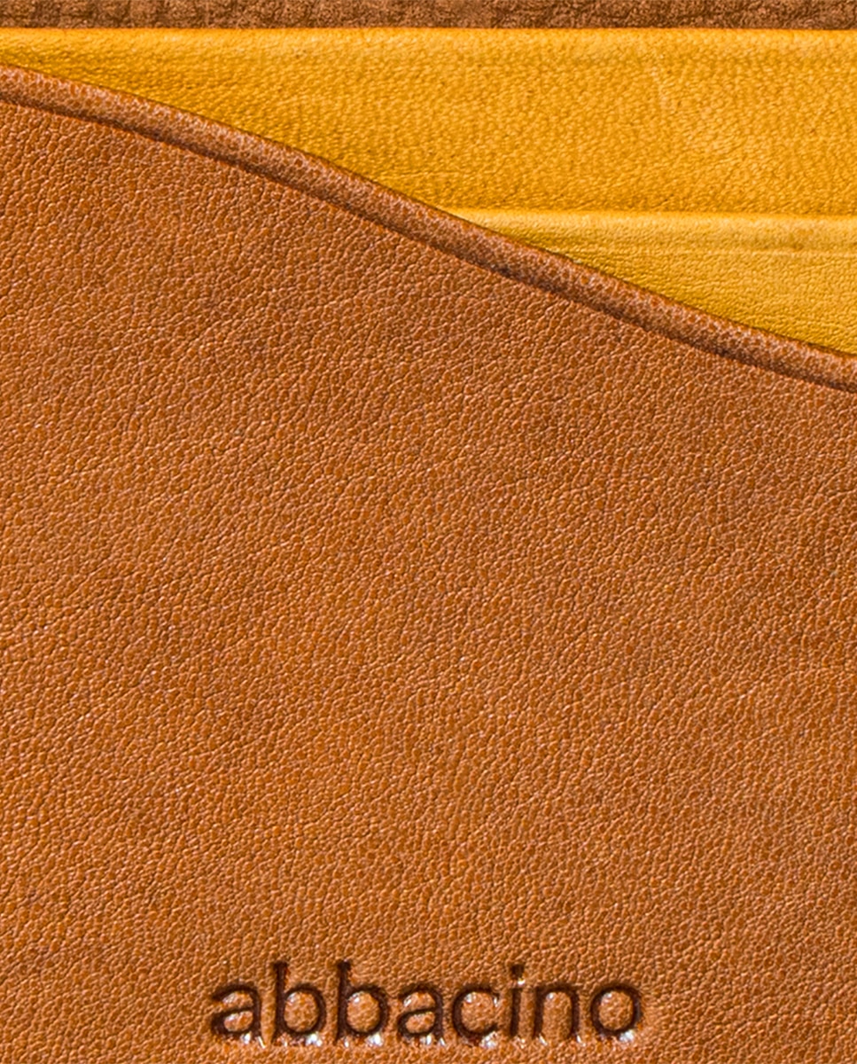 Tarjetero de mujer en piel cognac - Abbacino - Marrón Marrón-5