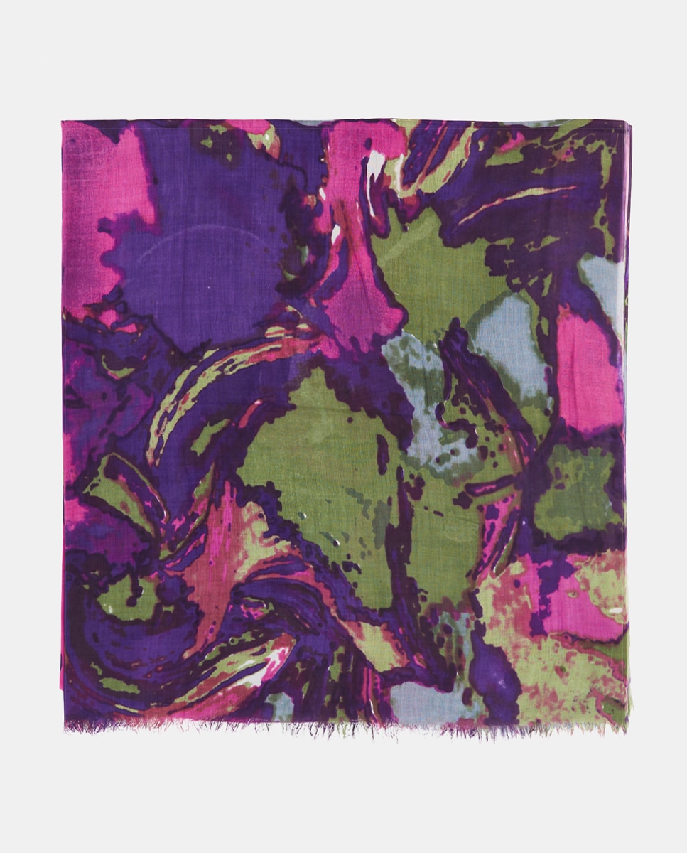 Pañuelo de viscosa con estampado abstracto - Abbacino - Multicolor Multicolor-1