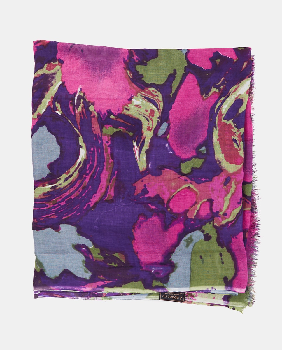 Pañuelo de viscosa con estampado abstracto - Abbacino - Multicolor Multicolor-3
