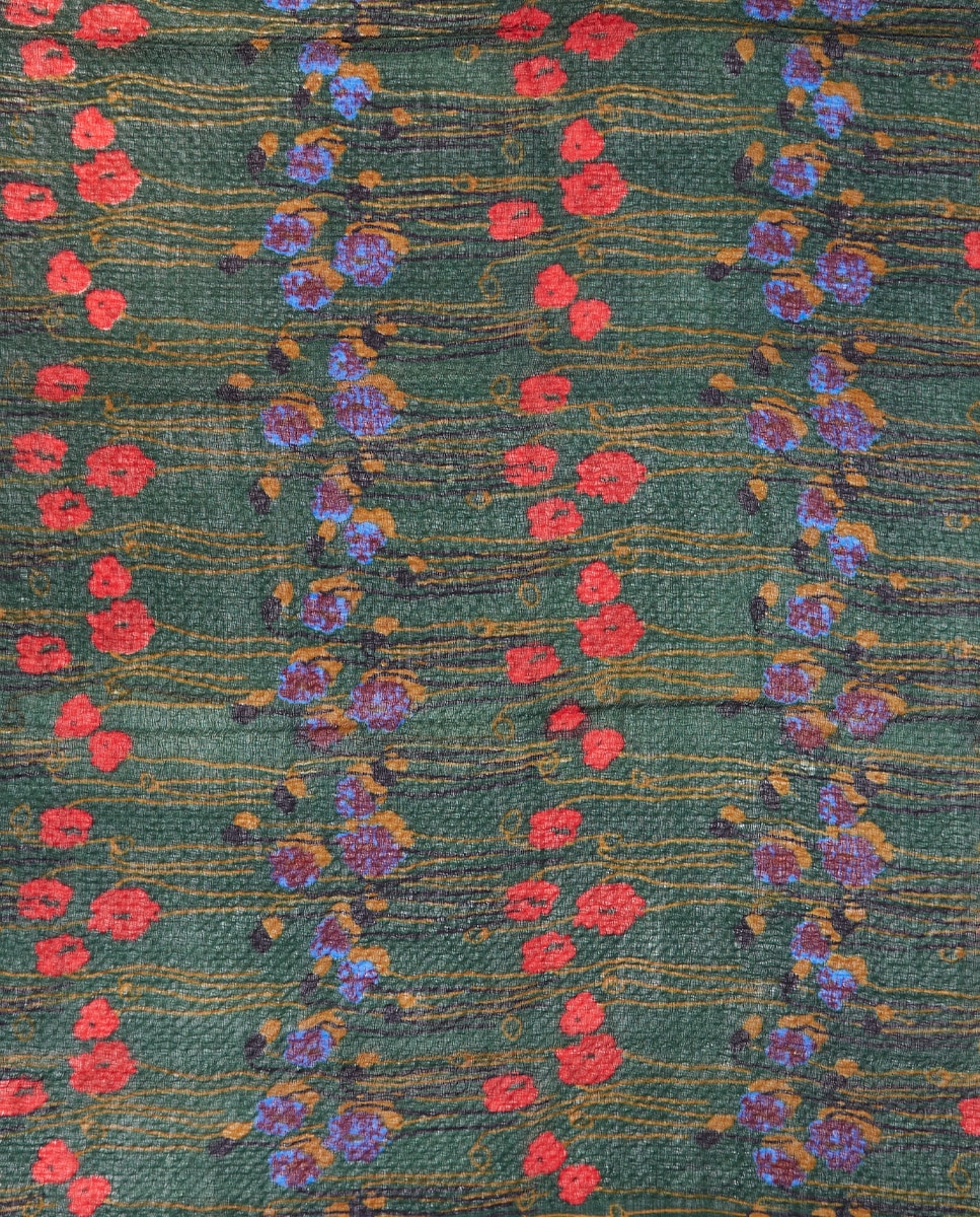 Pañuelo de lana con estampado floral negro - Abbacino - Multicolor Multicolor-4