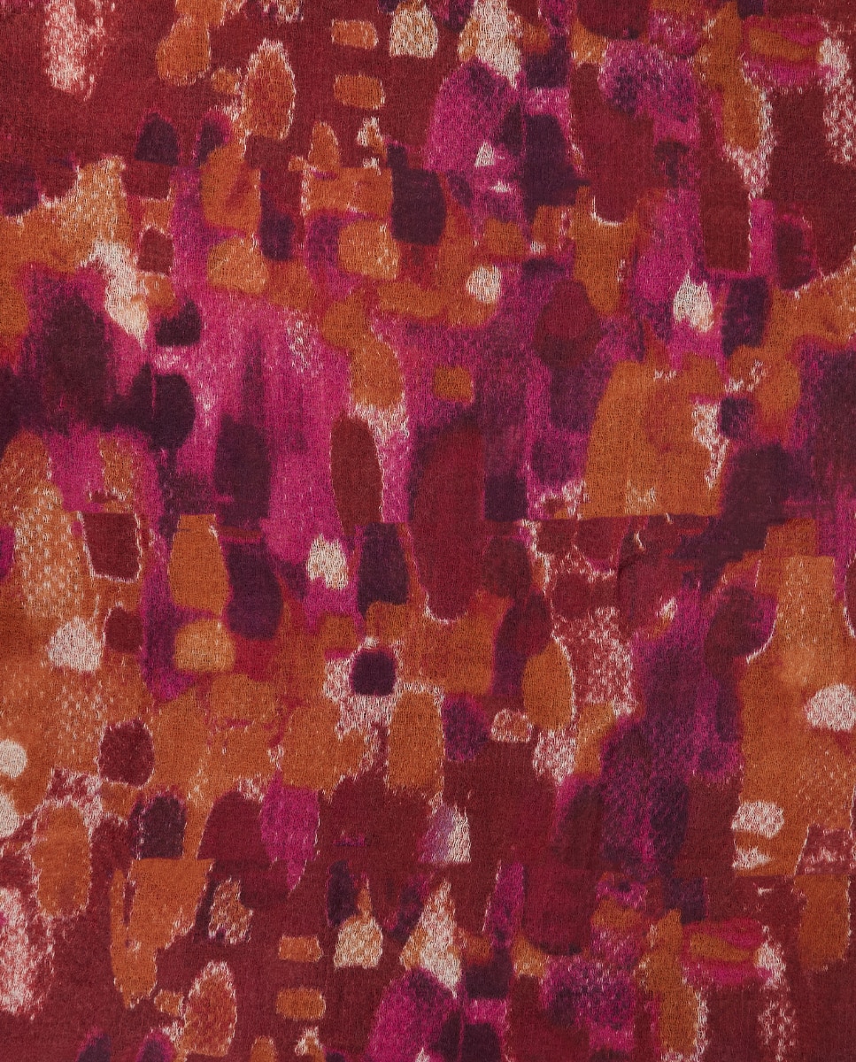 Pañuelo de lana con estampado abstracto - Abbacino - Multicolor Multicolor-5