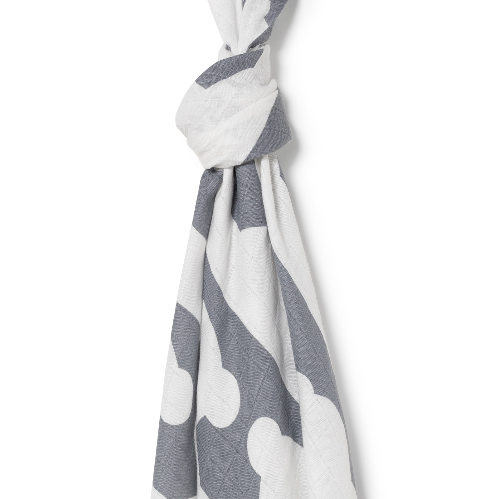 Muselina de algodón 98x118 cm Tous Baby con franjas oso - Gris Gris-3