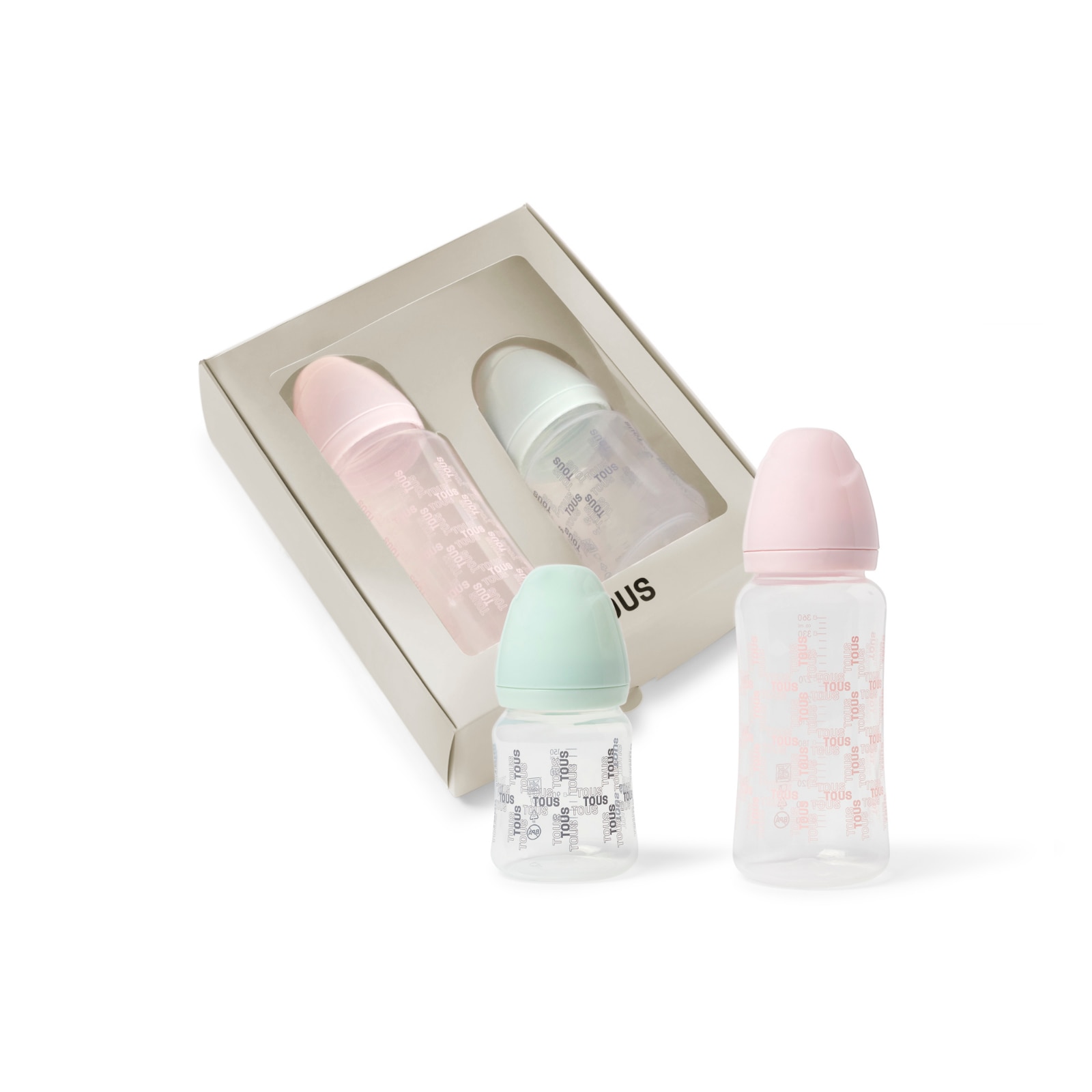 Pack biberones Tous Baby logo TOUS de 0-6 M (2 unidades) - Rosa Rosa-1