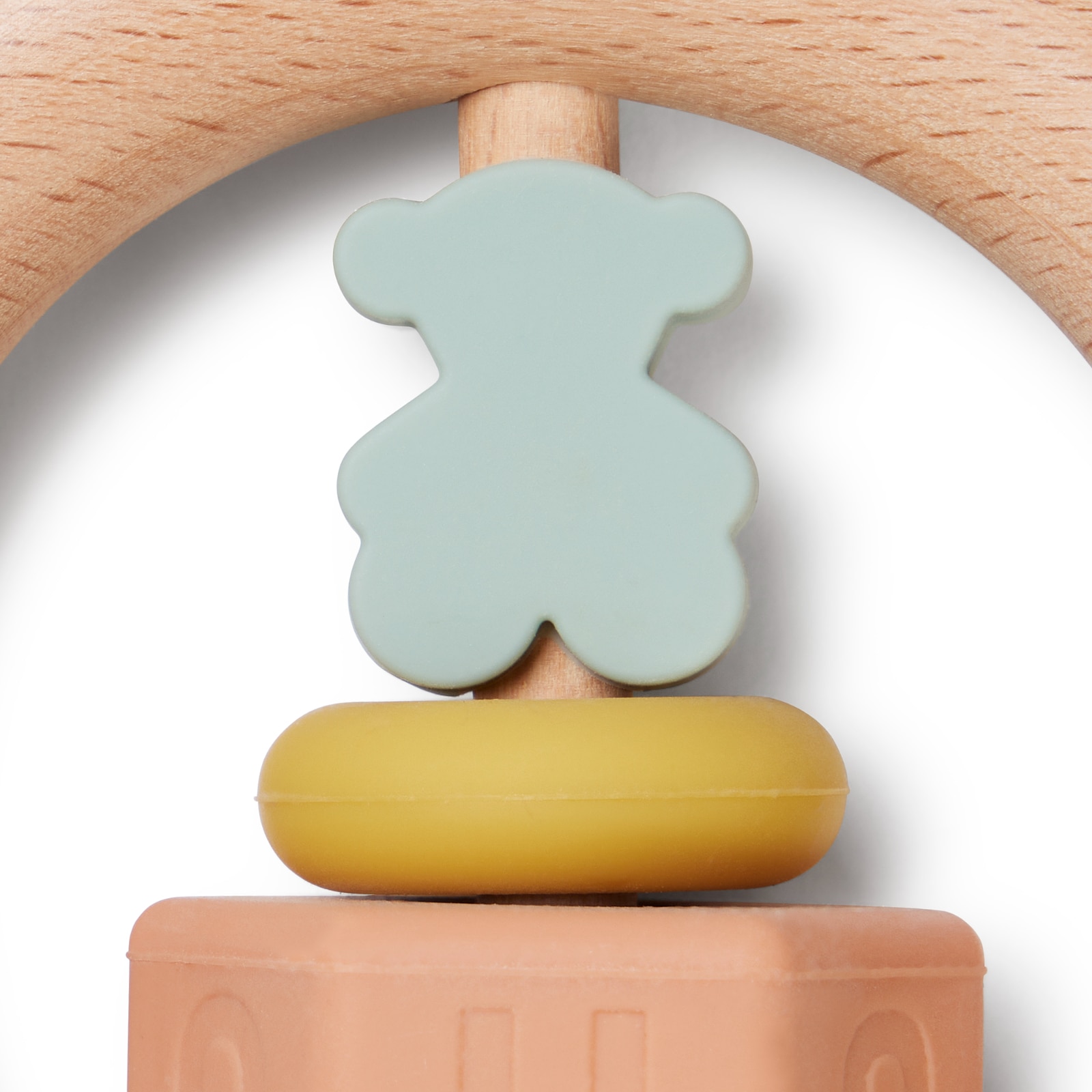 Sonajero de bebé Tous Baby en silicona y madera de haya Multicolor-2