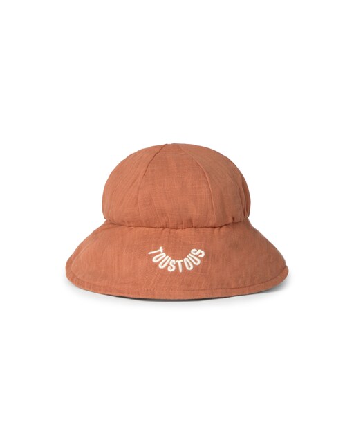 Imagen 0 de Gorro de bebé en muselina de algodón teñido