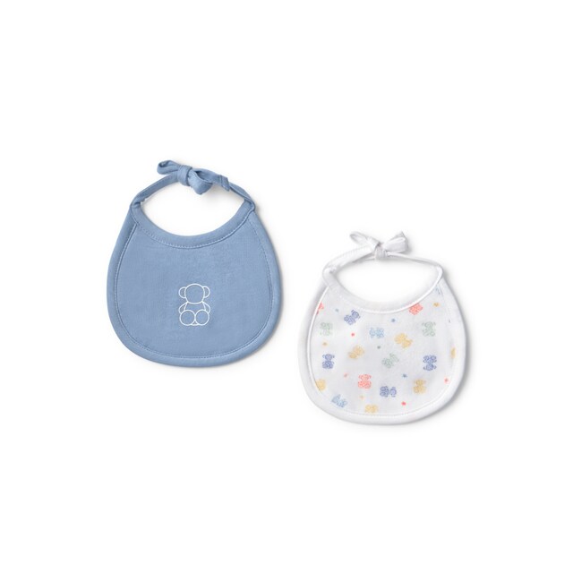 Imagen 0 de Pack de 2 baberos Tous Baby de punto y rizo con osos