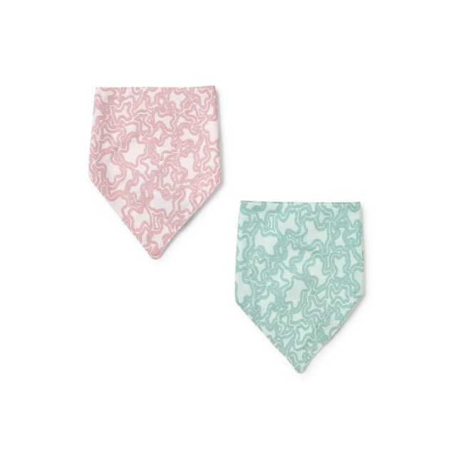 Imagen 0 de Pack de 2 bandanas Tous Baby de algodón estampado Kaos