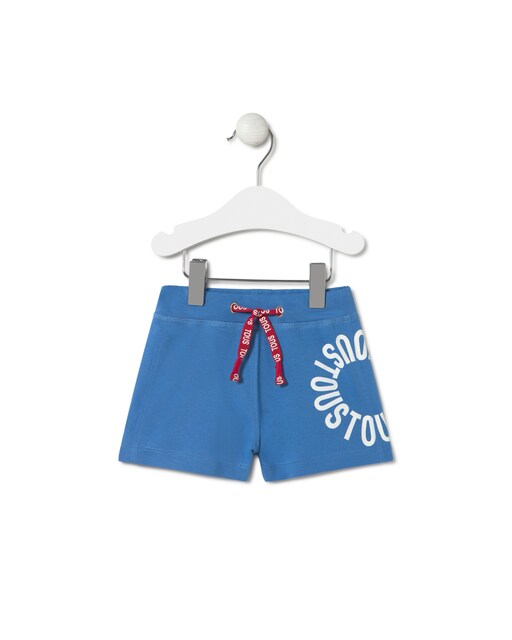 Imagen 0 de Bermuda de niño de algodón con logo circular