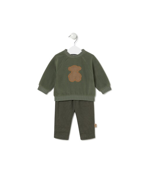 Imagen 0 de Conjunto de bebé de suave jersey y pantalón a cuadros
