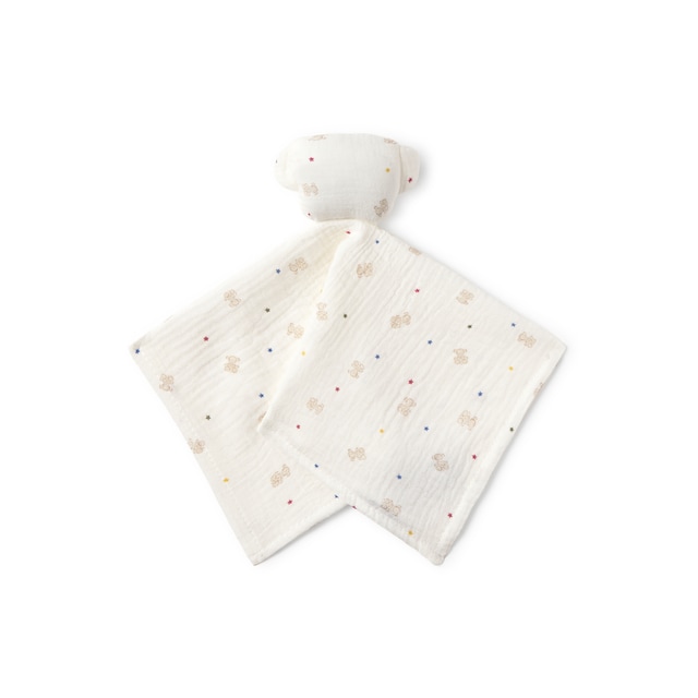 Imagen 0 de Doudou Tous Baby de muselina estampada con osos y estrellitas