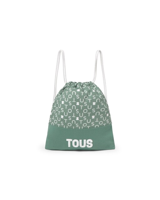 Imagen 0 de Mochila preescolar de bebé en algodón estampado con osos y letras