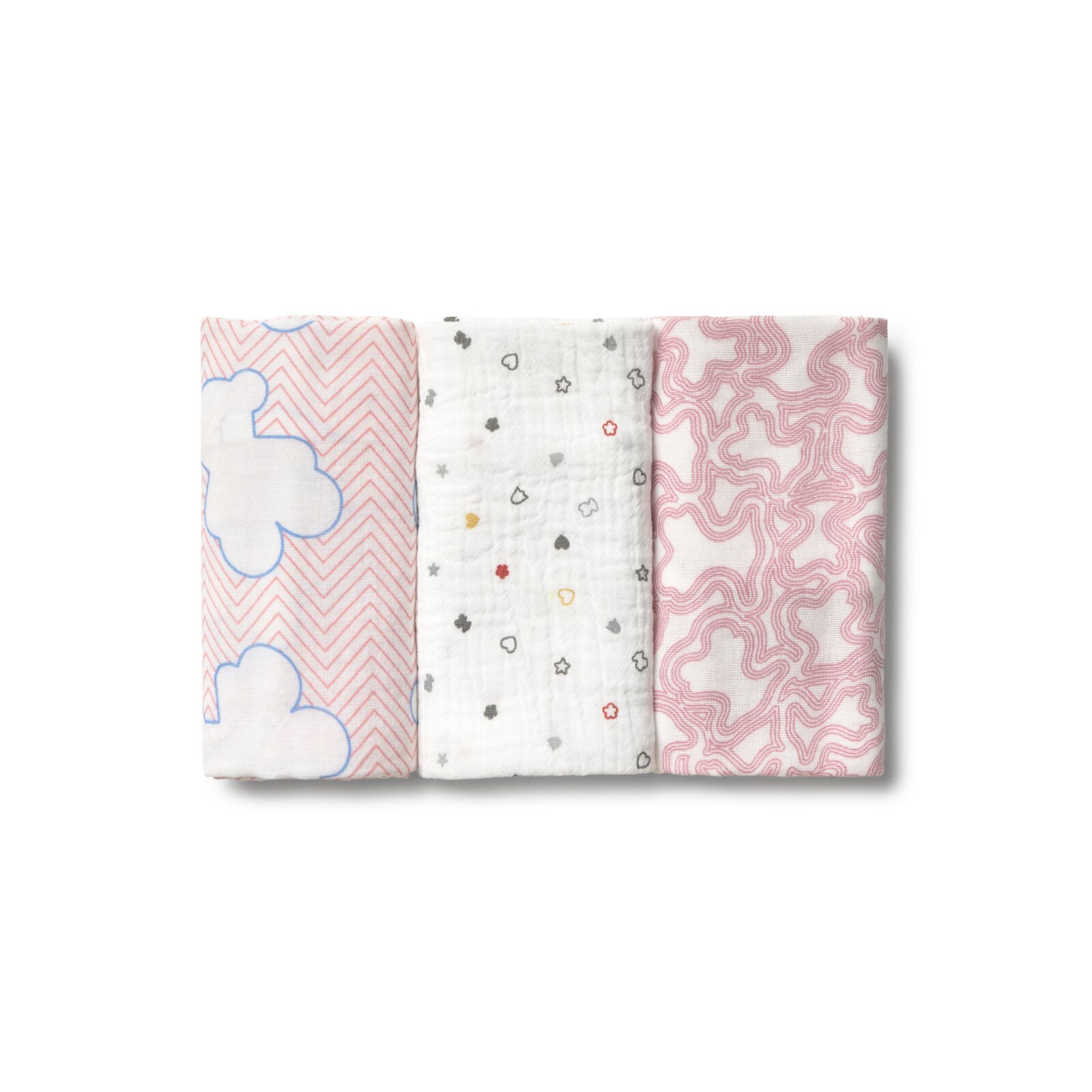 Tous - Pack de 3 muselinas 38x38 cm Tous Baby multi estampadas.