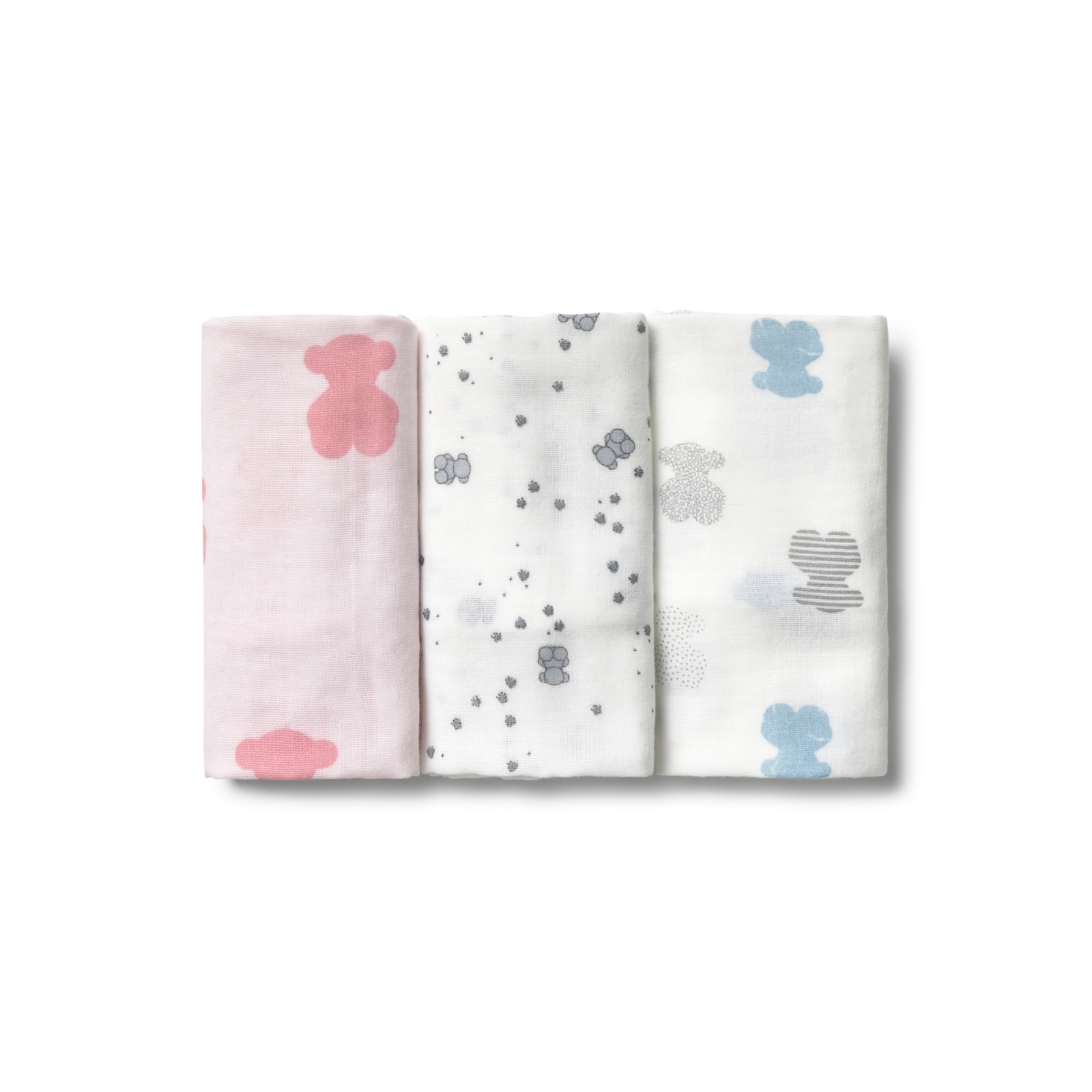 Tous - Pack de 3 muselinas 38x38 cm Tous Baby multi estampadas.