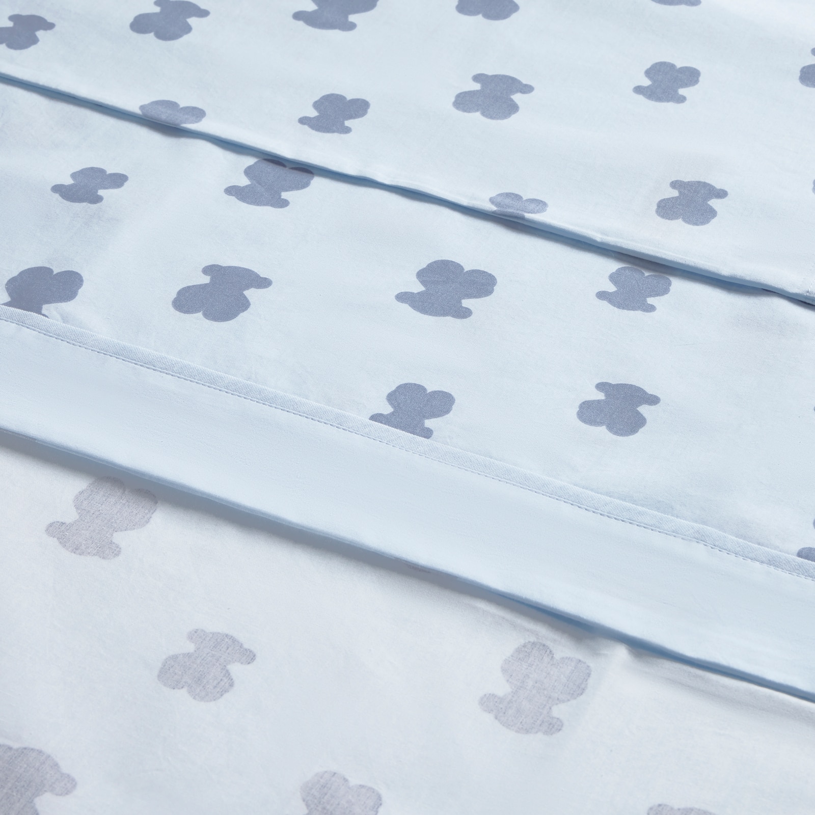 Set de sábanas para minicuna (50x80 cm) Tous Baby con osos Azul claro Azul claro-2