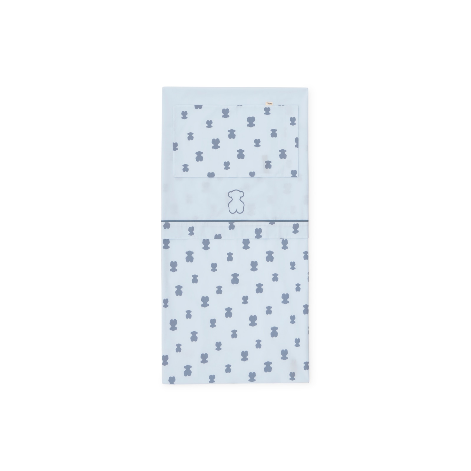 Juego de sábanas para cuna (60x120 cm) Tous Baby con osos - Azul claro Azul claro-2