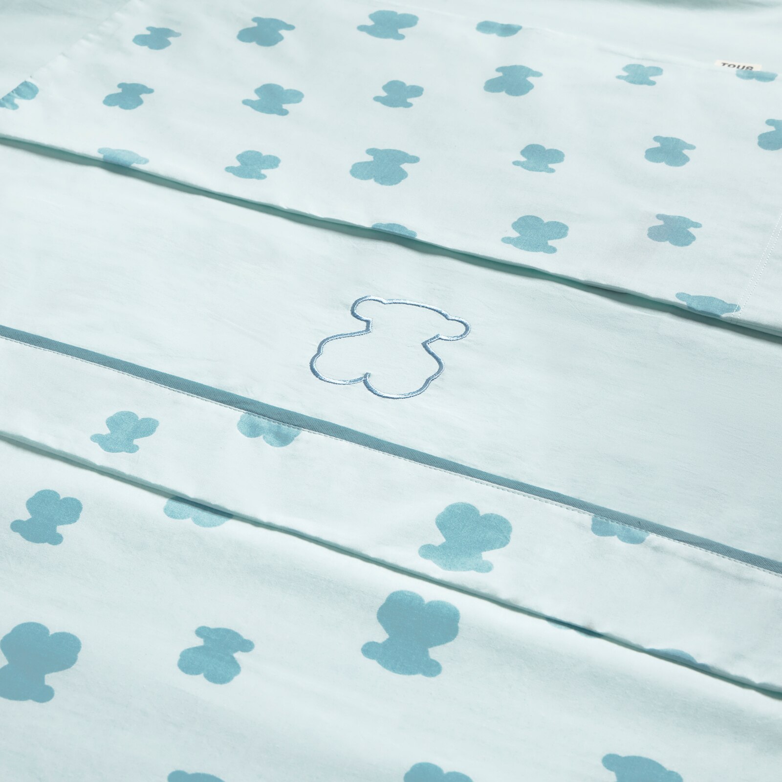 Juego de sábanas para cuna (60x120 cm) Tous Baby con osos - Verde Verde-3
