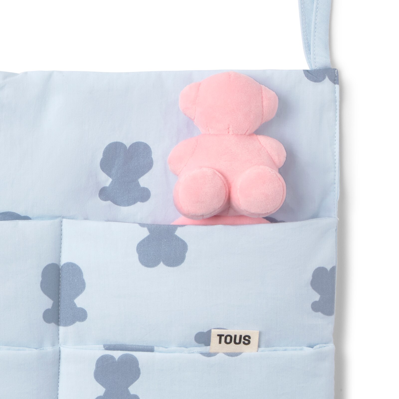 Imagen 2 de Organizador para cuna (48x30 cm) Tous Baby con osos - Azul claro Azul claro