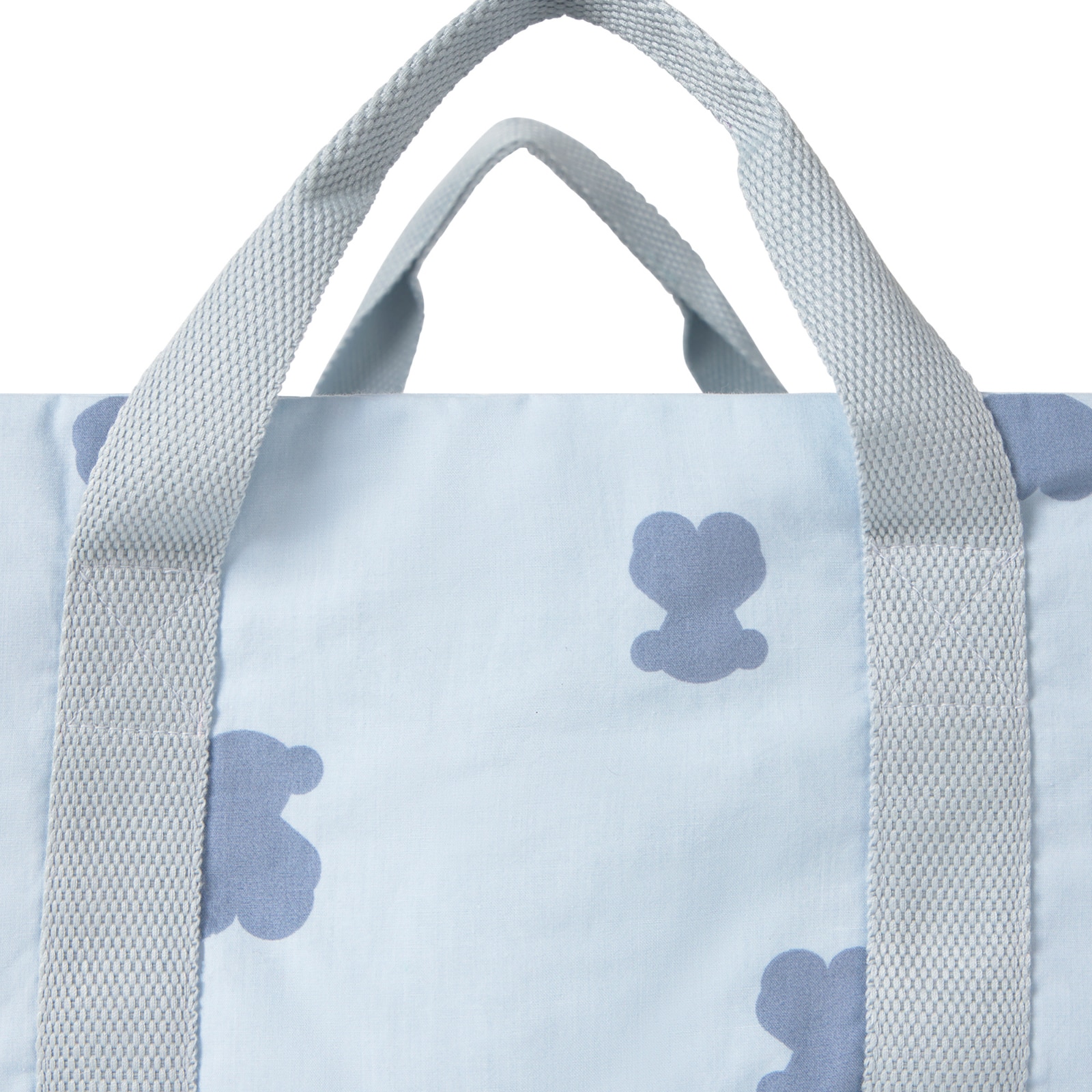 Organizador de mesa con asas (30x25x16 cm) Tous Baby con osos - Azul claro Azul claro-3