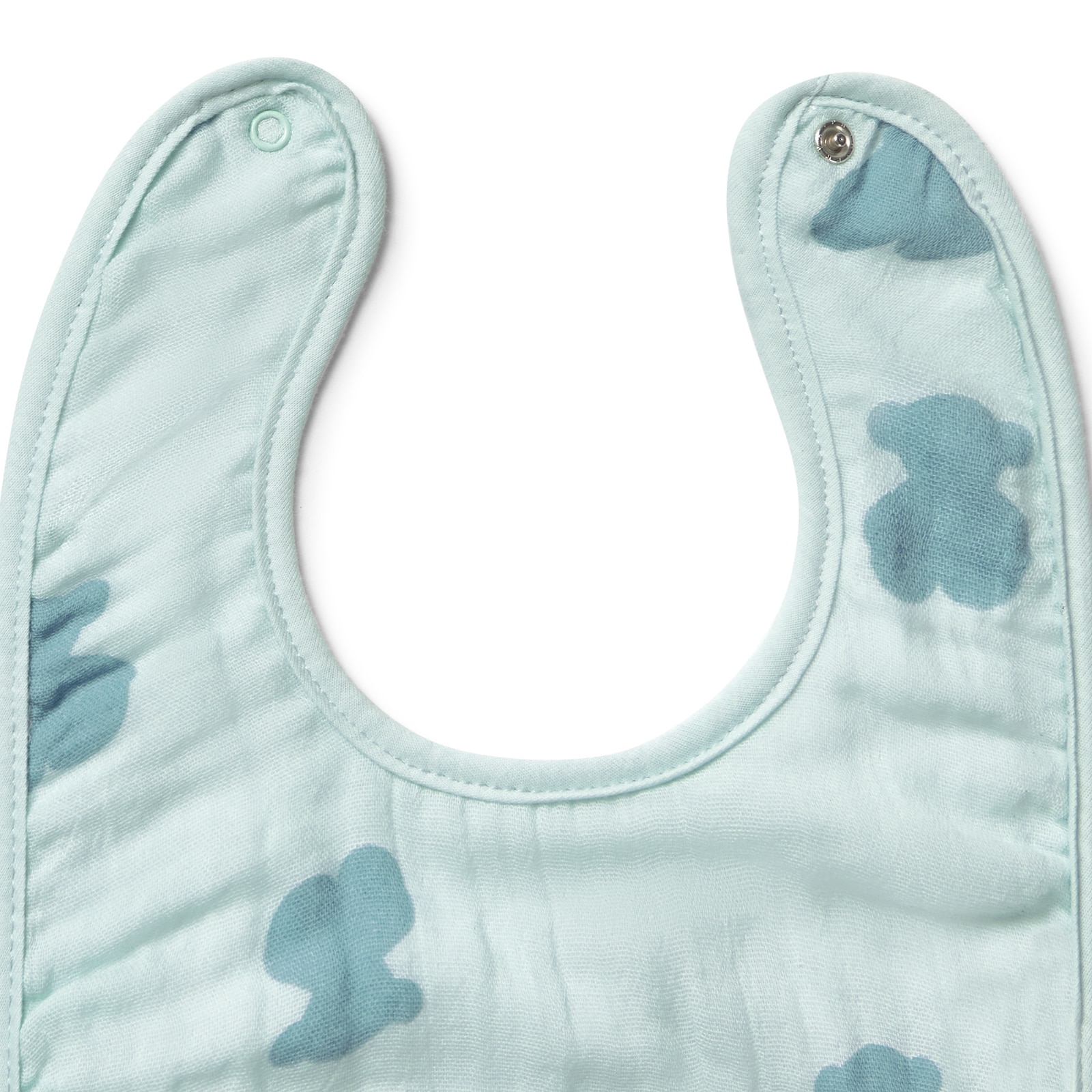 Set de baberos de bebé Tous Baby en muselina de algodón con osos - Azul claro Azul claro-3