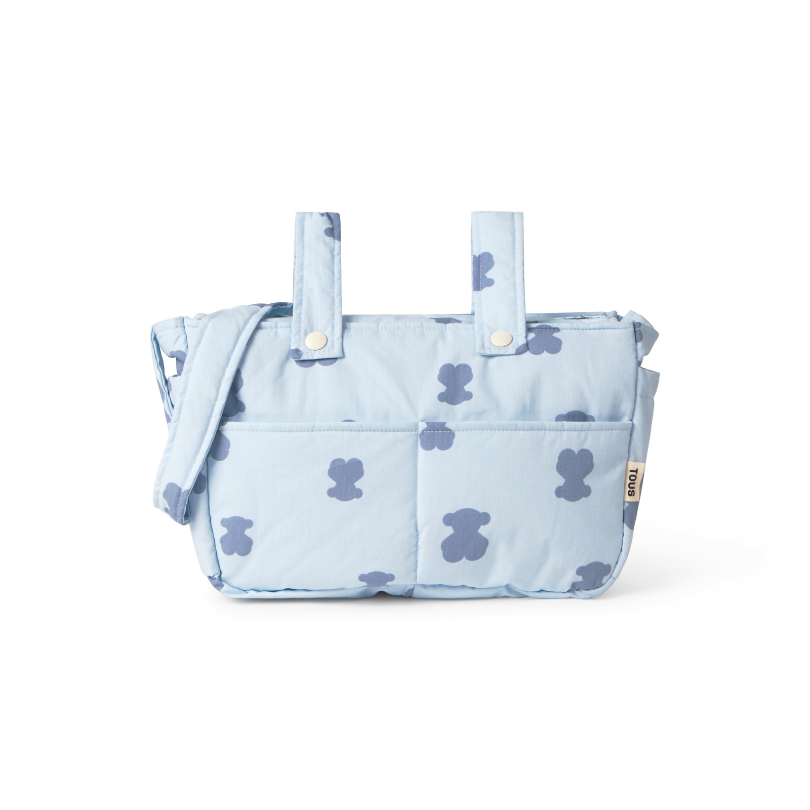 Imagen 1 de Bolsa de maternidad (32x22x9 cm) con osos - Azul claro Azul claro