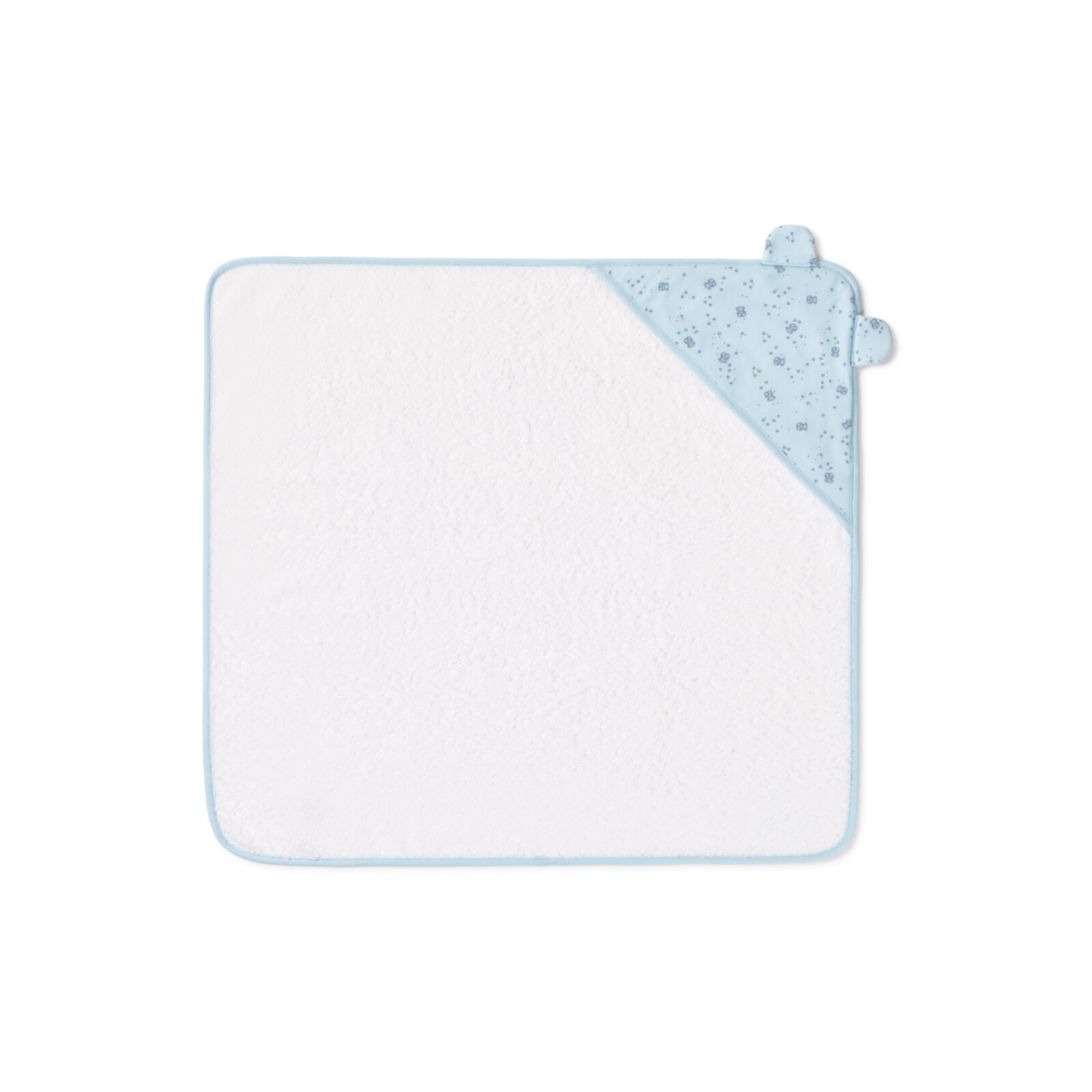 Tous - Capa de baño con orejas 75x75cm Tous Baby de algodón con osos Bols Bear y estrellitas.